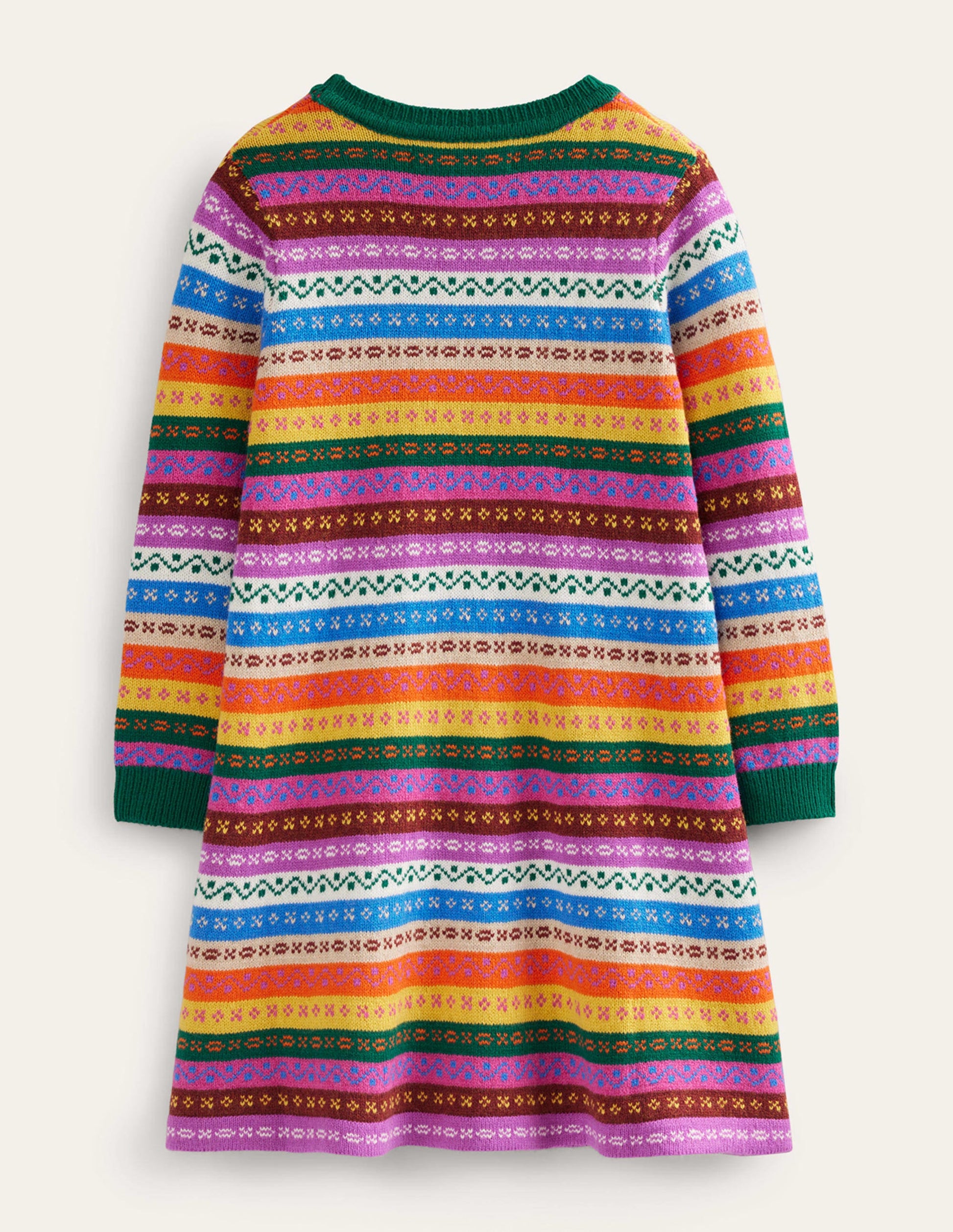 Fair Isle Jumper Dress-Multi Fair Isle-2