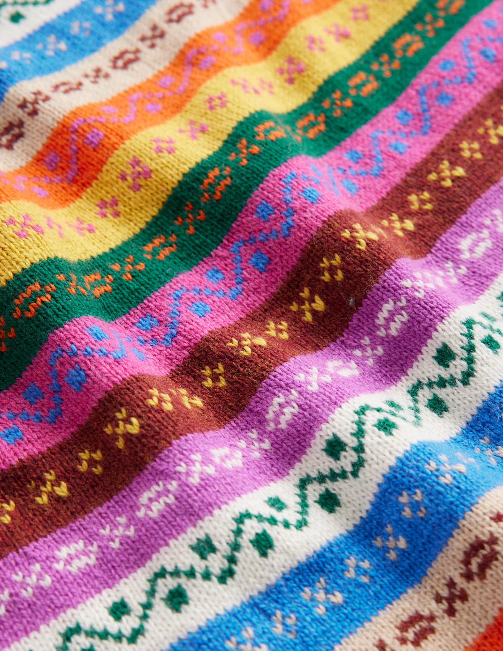 Fair Isle Jumper Dress-Multi Fair Isle-3