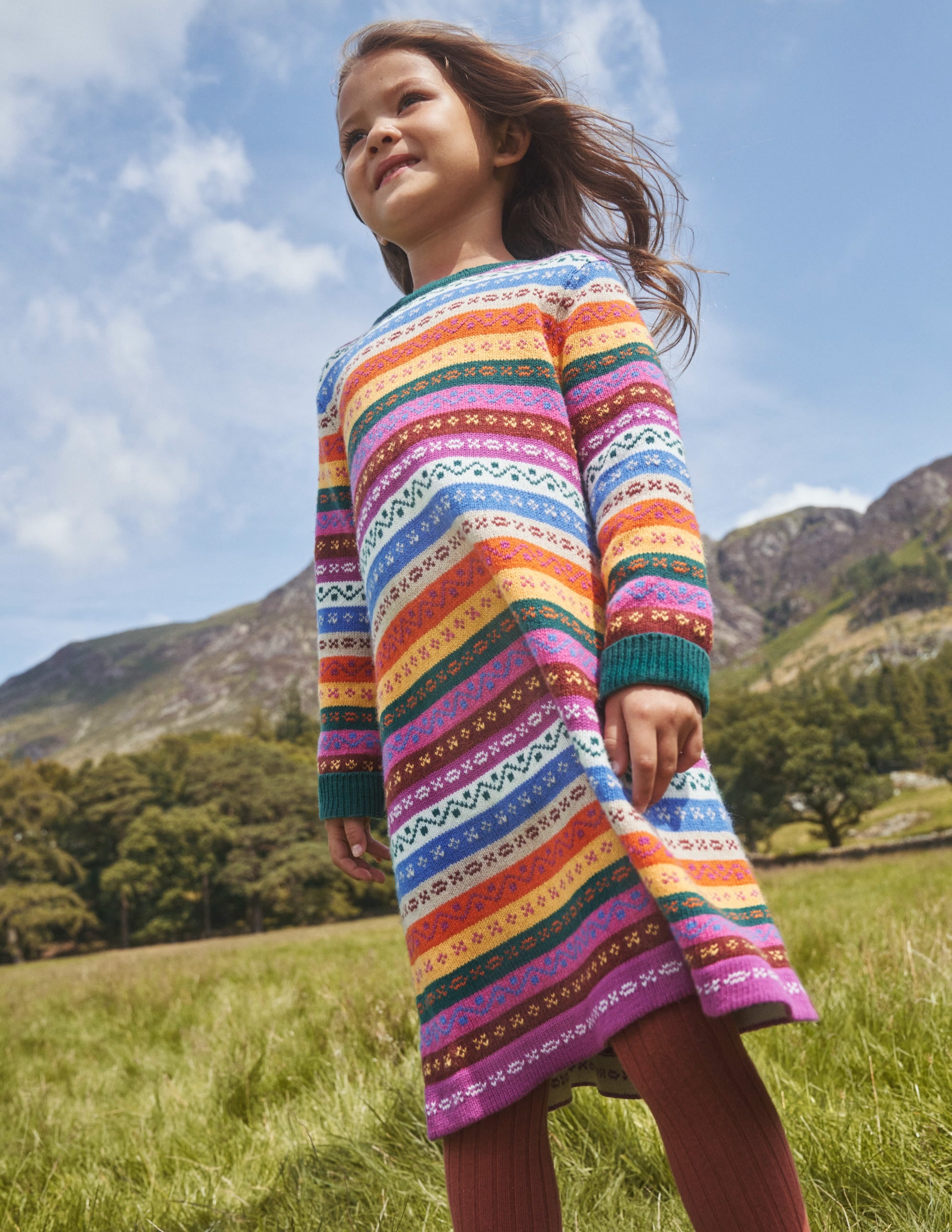 Fair Isle Jumper Dress-Multi Fair Isle - Image 4