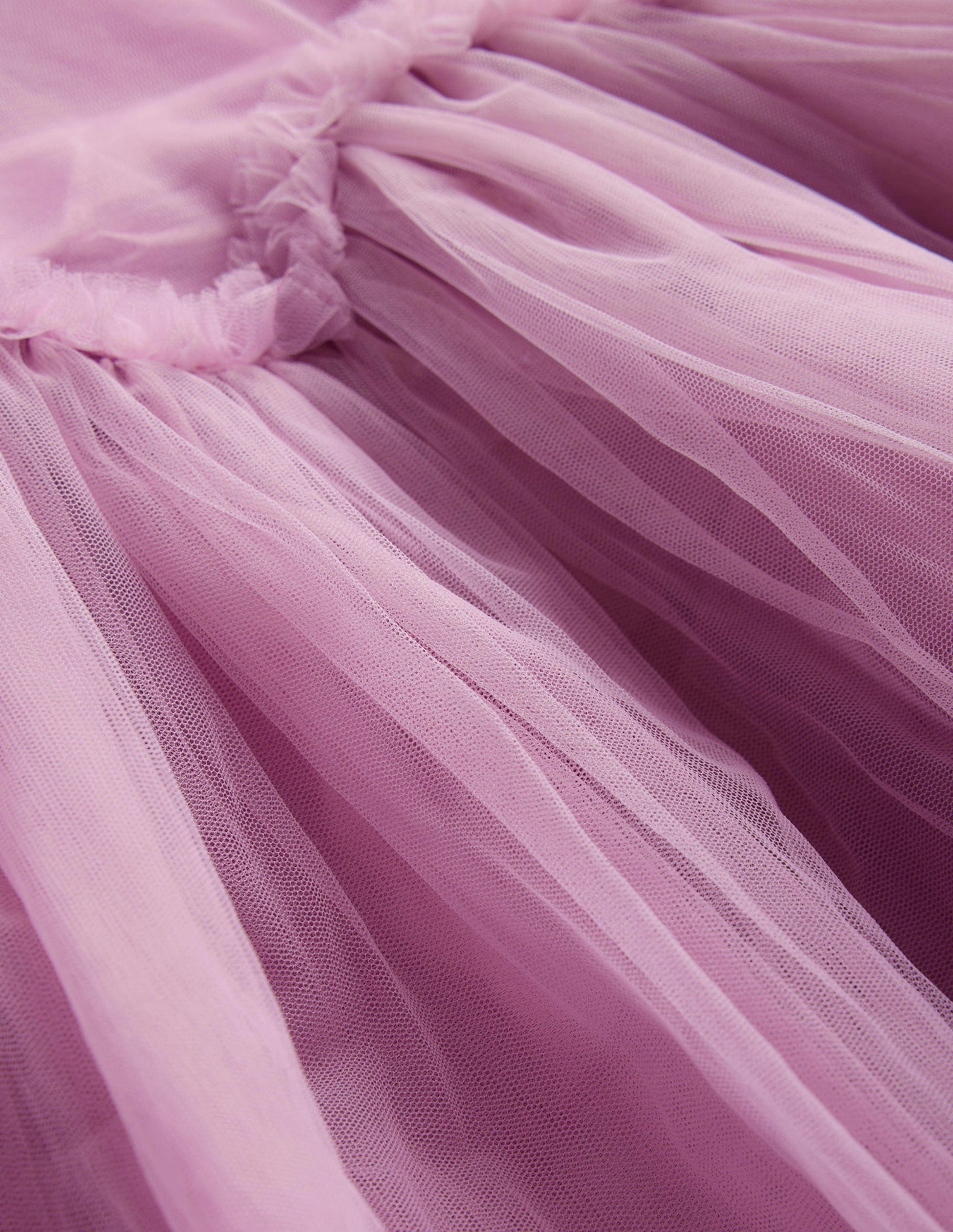 Tulle Ruffle Waist Dress-Lilac Blush-3