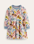 Printed Sweatshirt Dress-Multi Folk Freinds