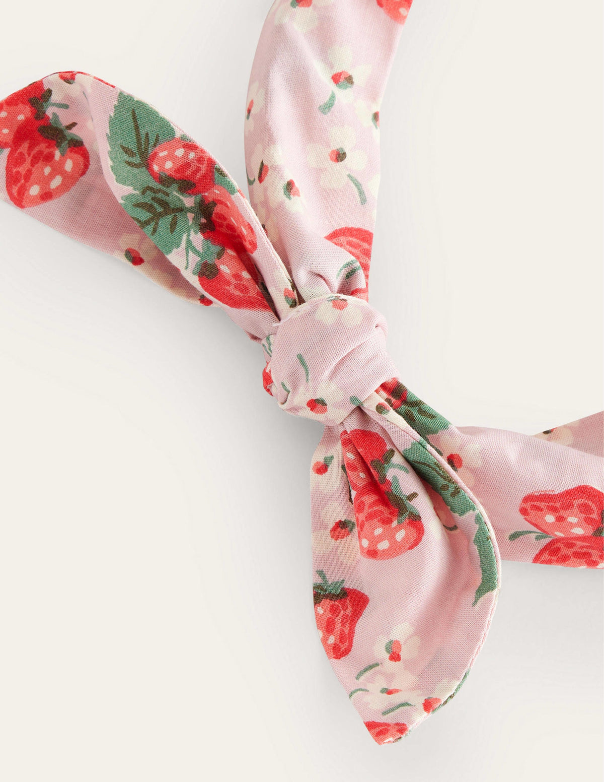Bow Headband-Pink Strawberries - Image 2