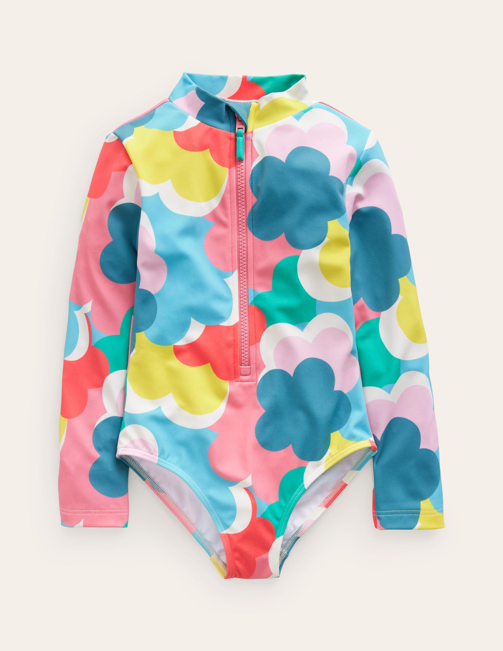 Long-sleeved Swimsuit-Multi Rainbow Reef-1