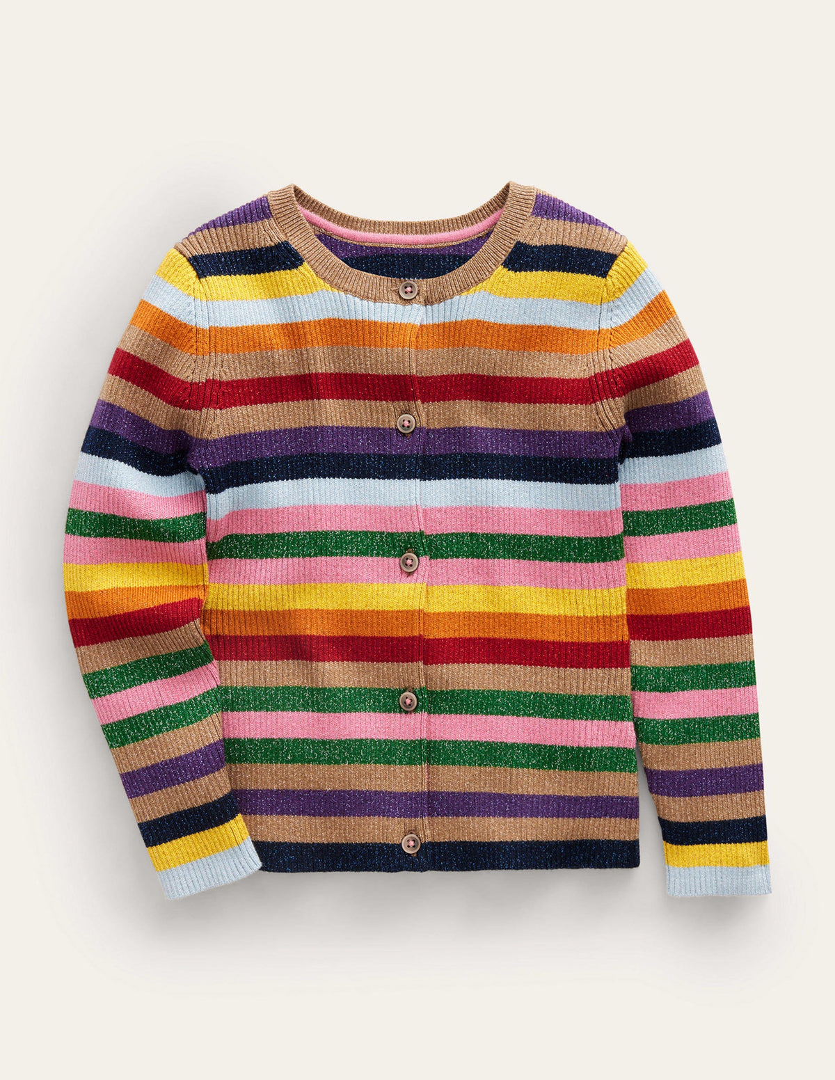 Sparkle Stripe Cardigan-Multi Sparkle Stripe - Image 1