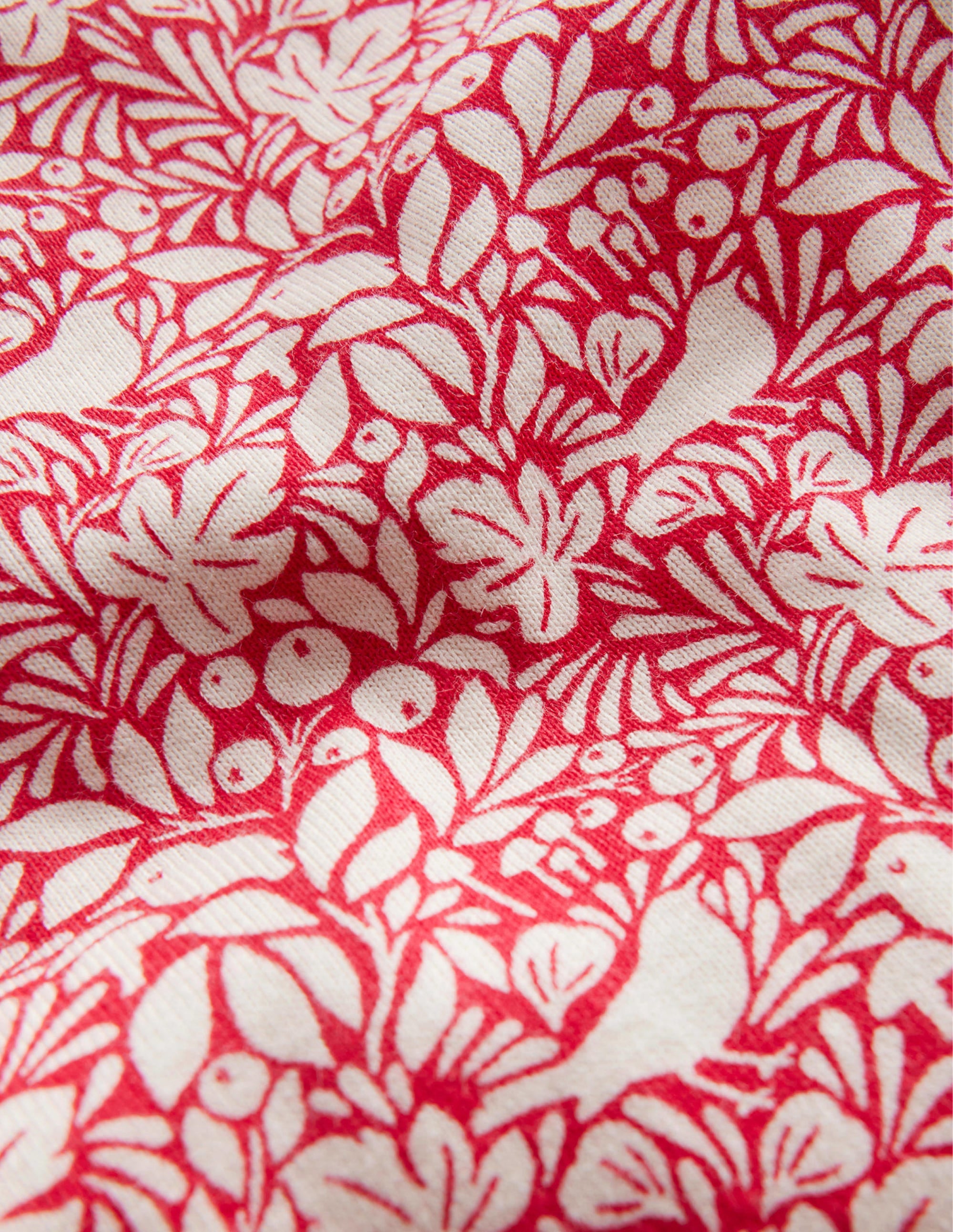 Snug Long John Pyjamas-Rockabilly Red Robins - Image 3