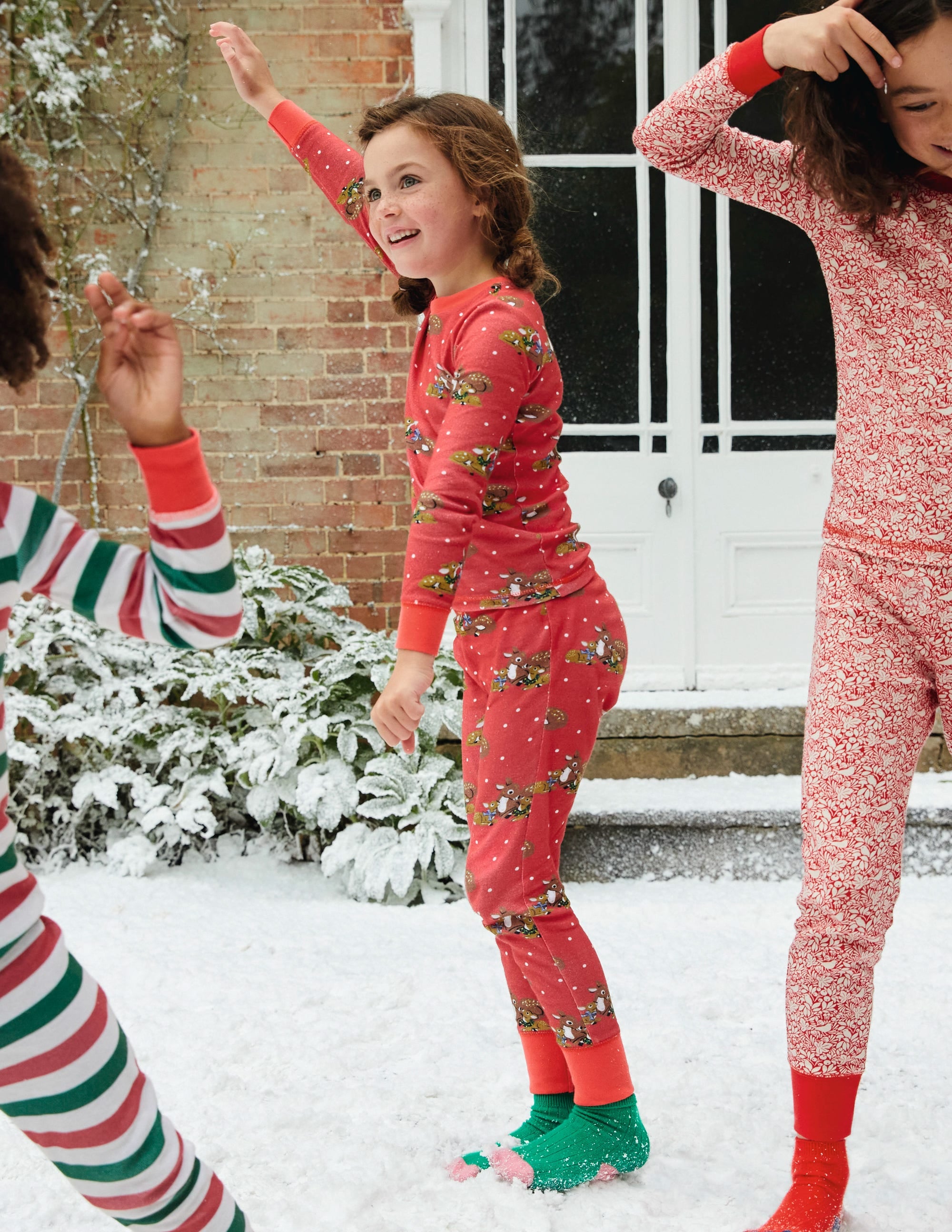 Snug Long John Pyjamas-Rockabilly Red Deer - Image 4