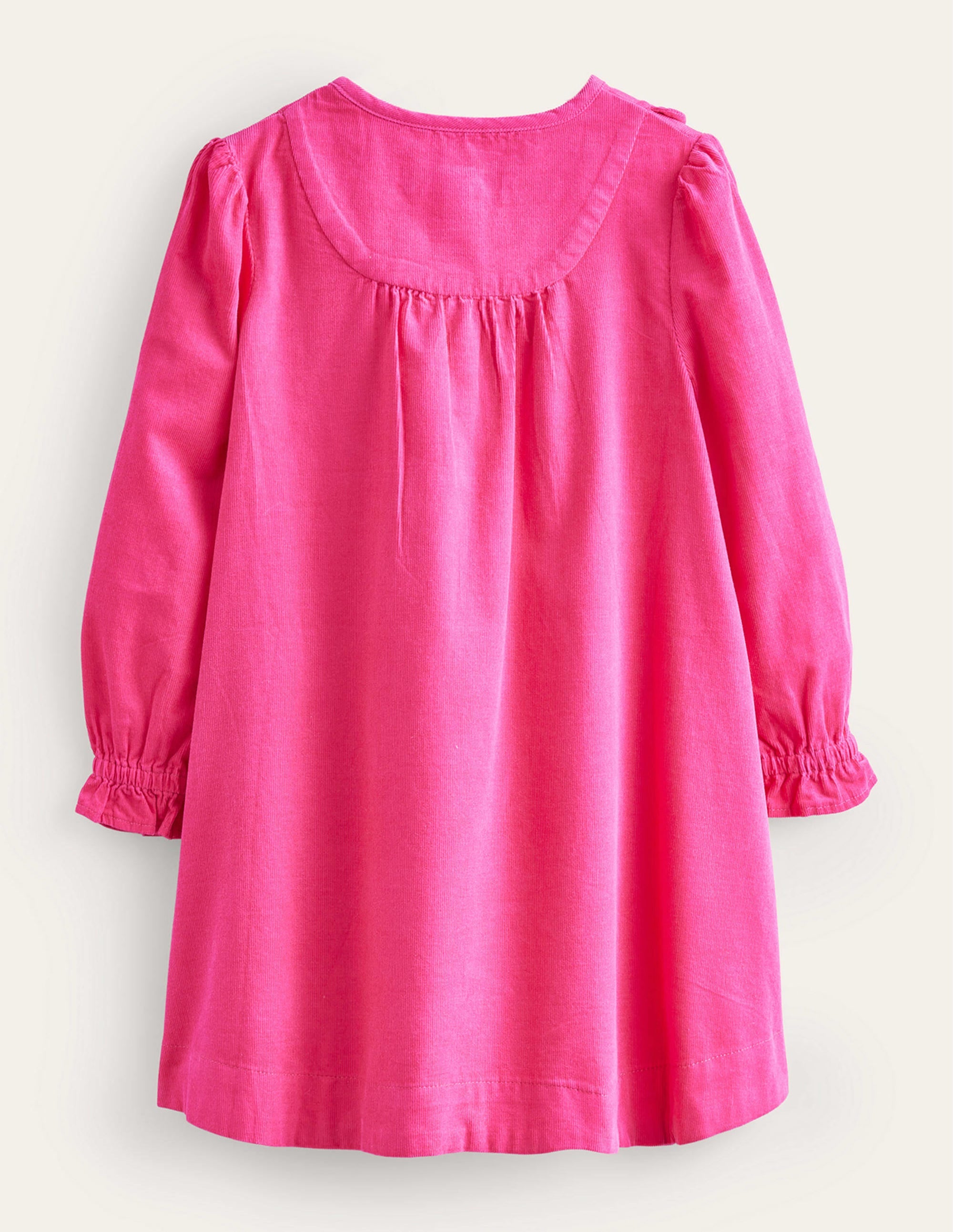 Scallop Cord Dress-Vibrant Pink - Image 2