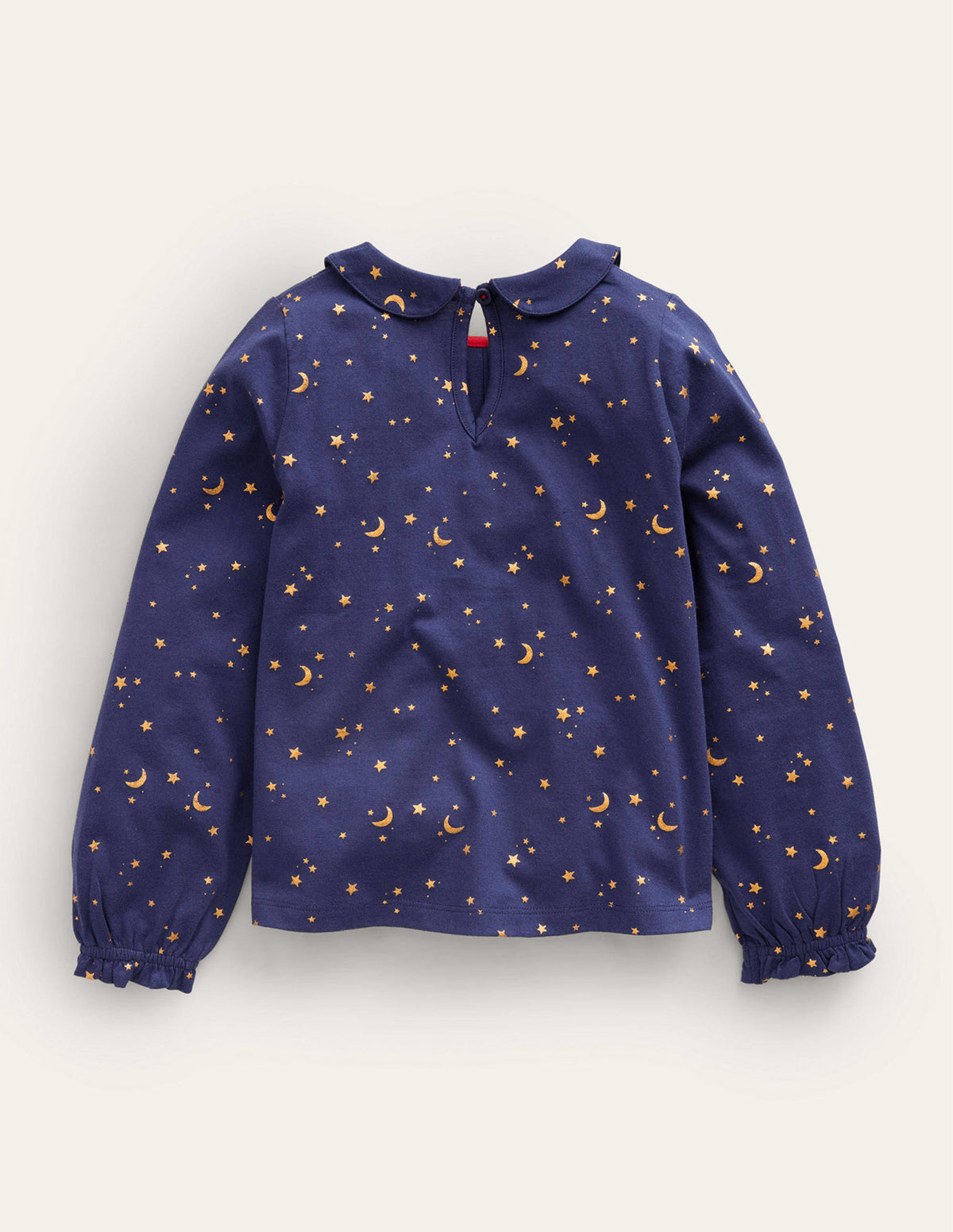 Collared Jersey Top-College Navy Twinkly Star - Image 2