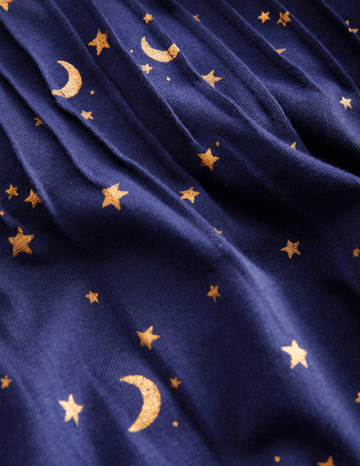Collared Jersey Top-College Navy Twinkly Star - Image 3