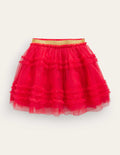 Tulle Party Skirt-Rockabilly Red