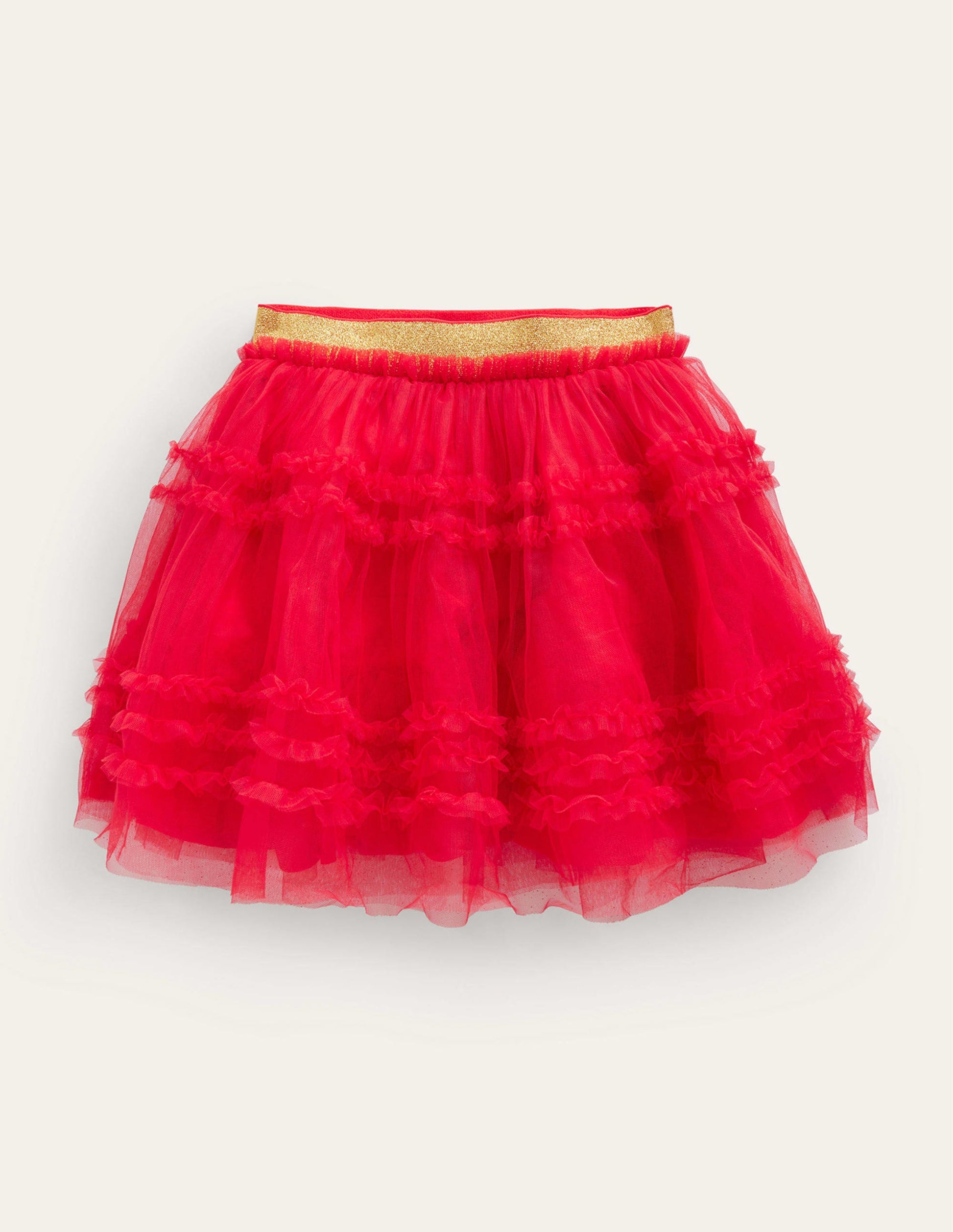 Tulle Party Skirt-Rockabilly Red-1