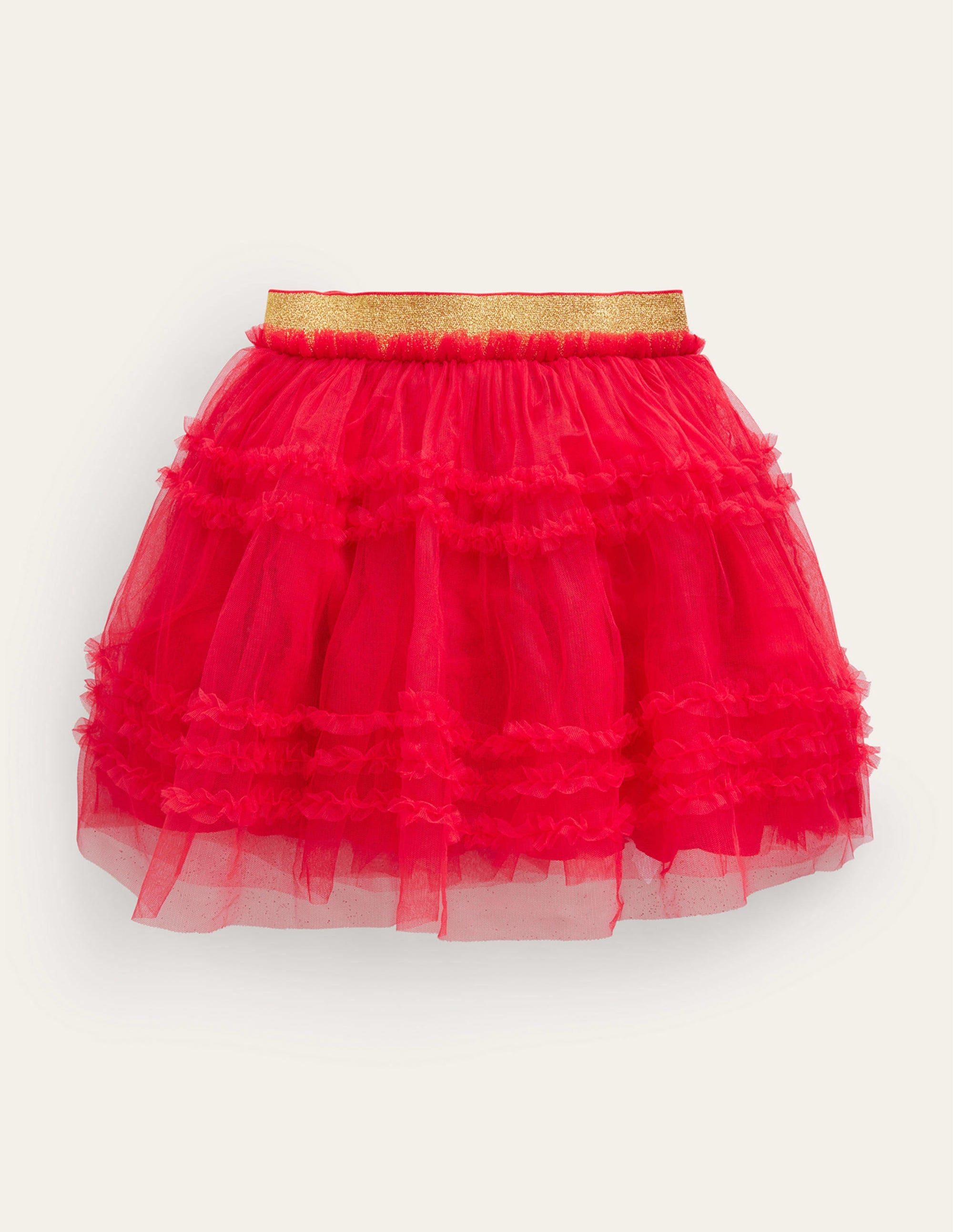 Tulle Party Skirt-Rockabilly Red - Image 2