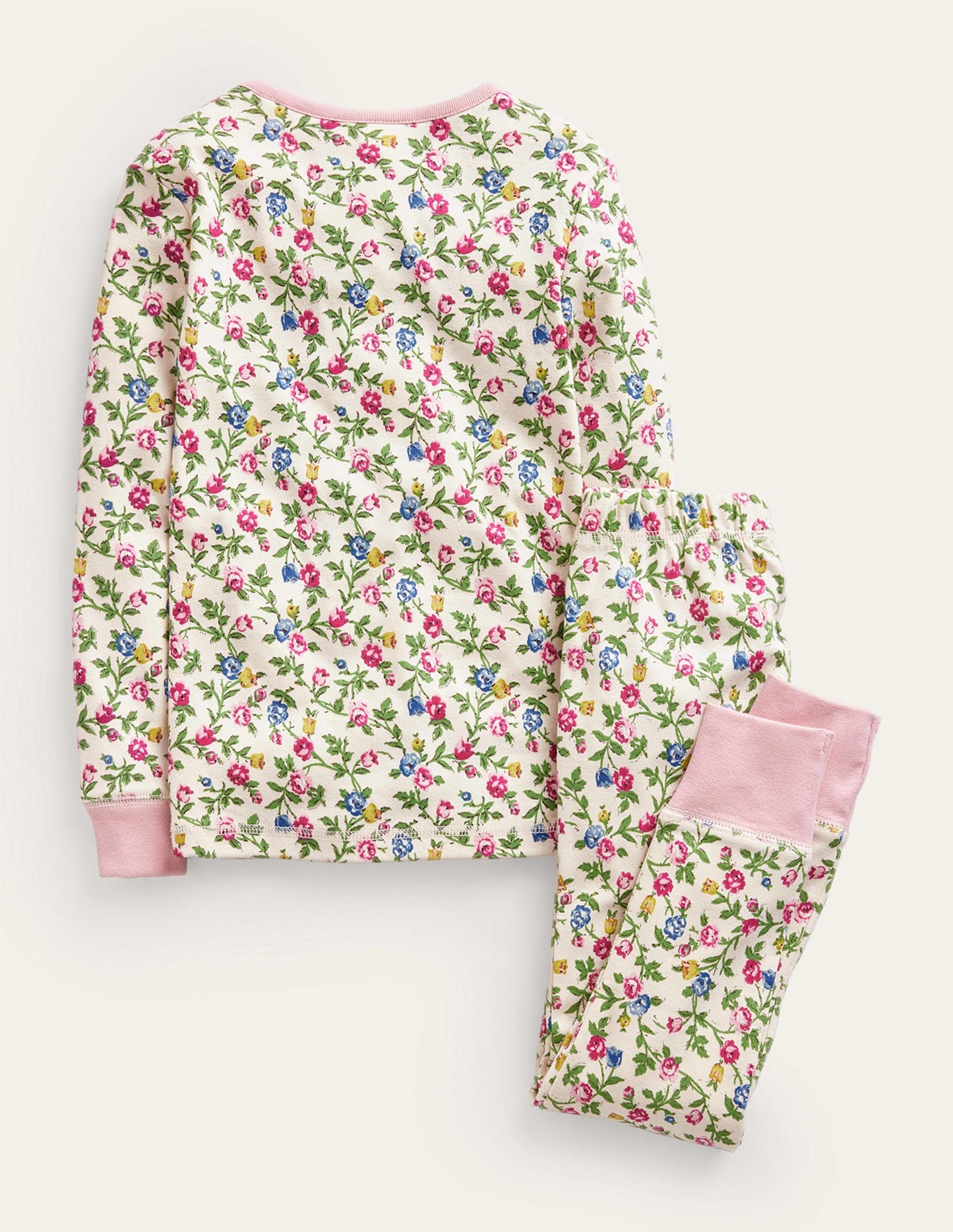 Snug Henley Pyjamas-Ivory Rambling Rose