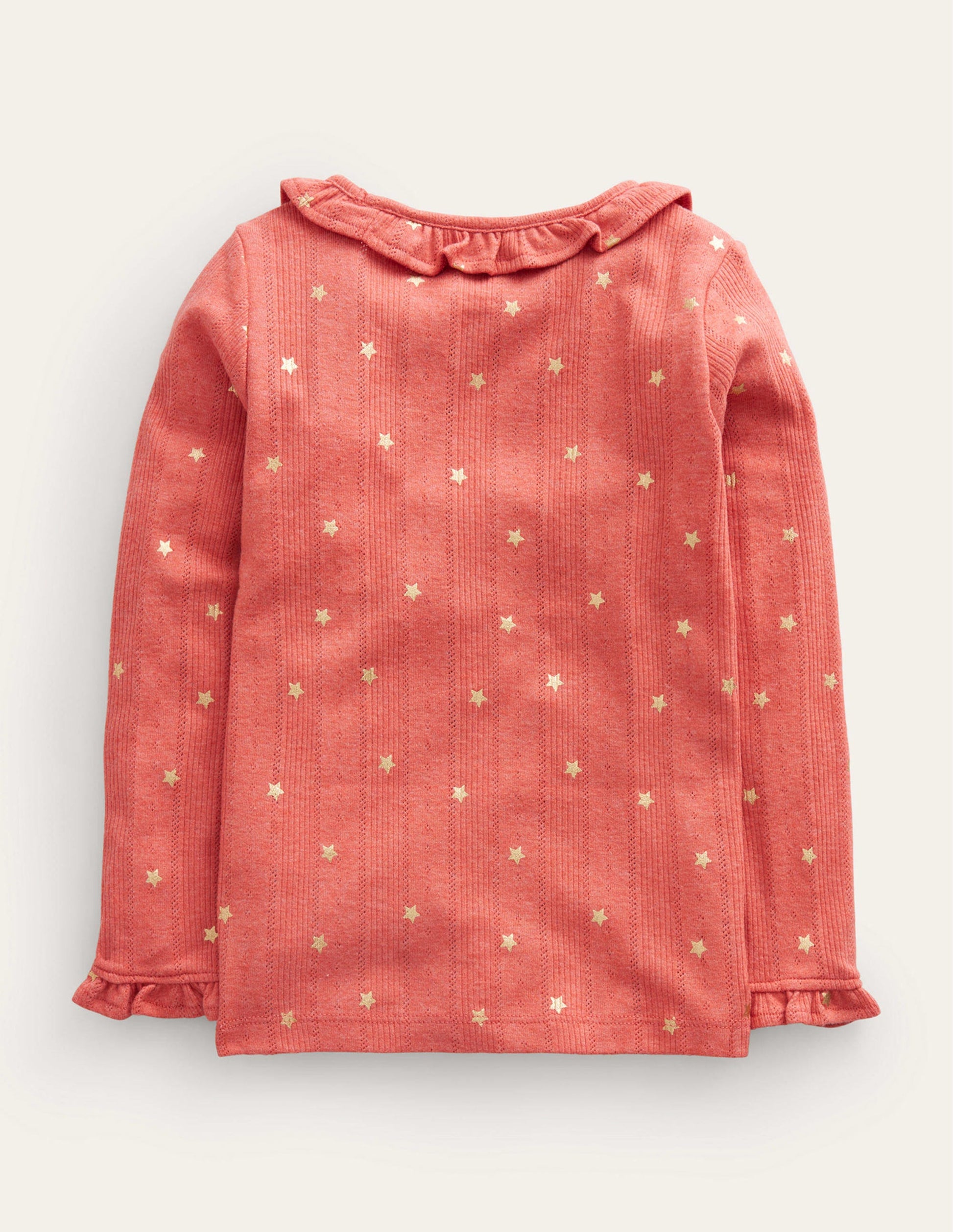 Ruffle Sparkle Pointelle-Peppadew Gold Star-2