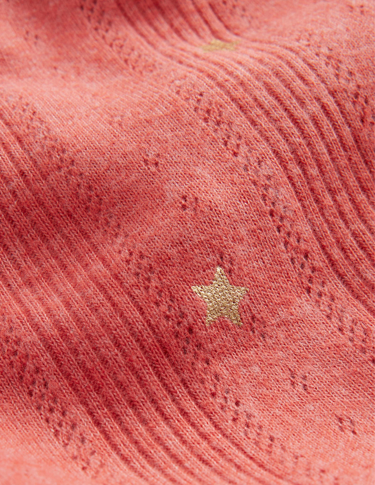 Ruffle Sparkle Pointelle-Peppadew Gold Star-3