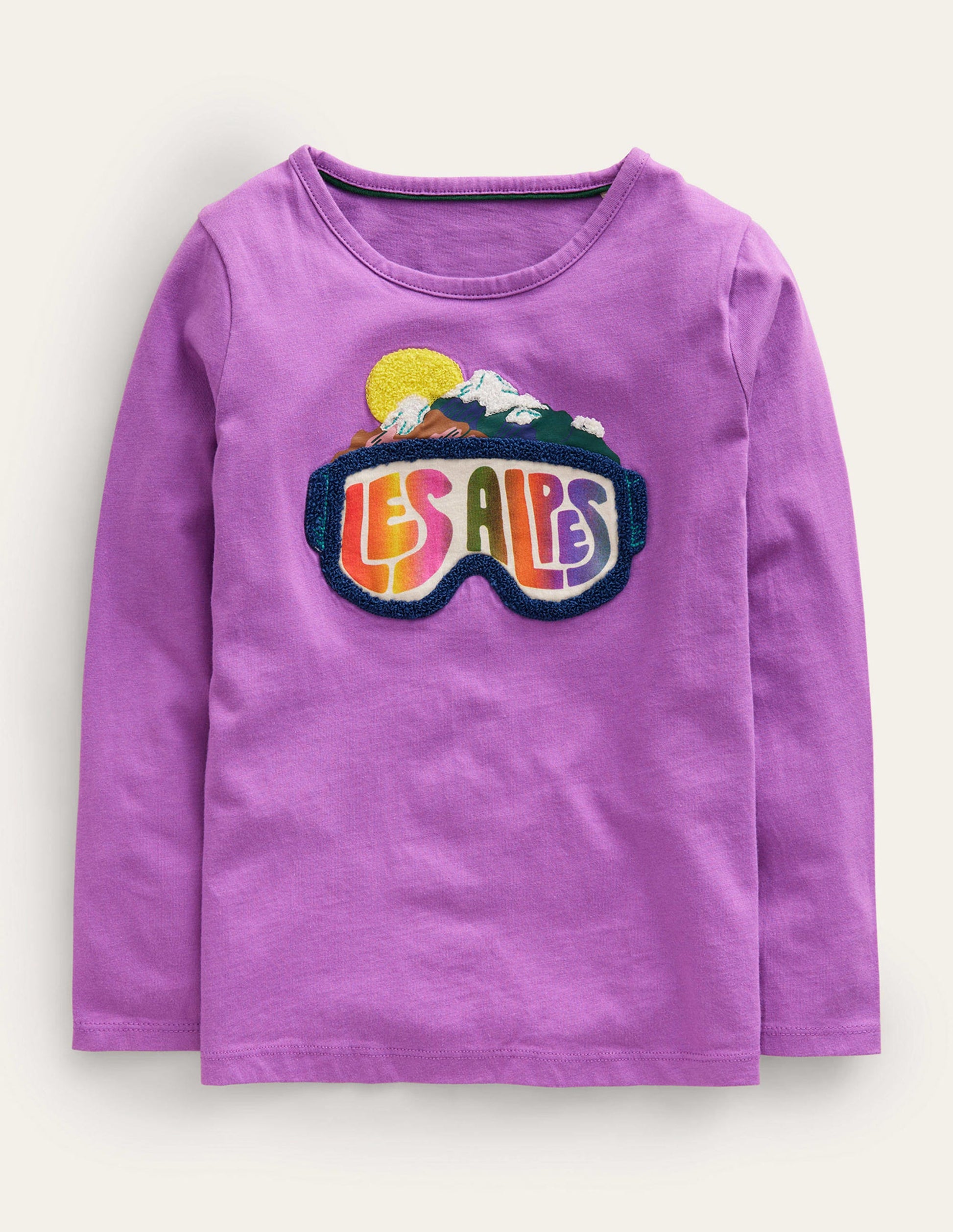 Boucle Logo T-shirt-Wisteria Purple Les Alpes-1