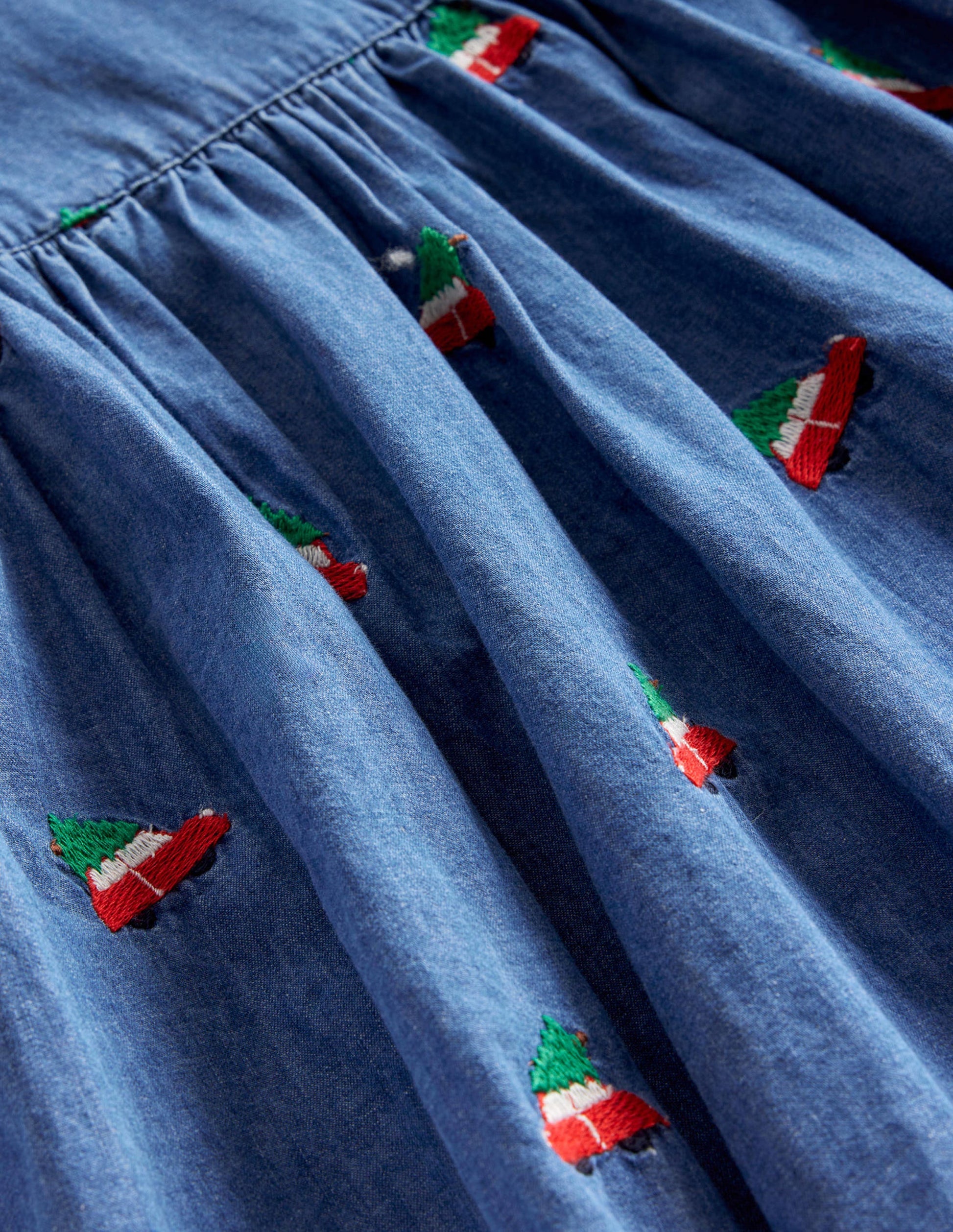 Embroidered Festive Dress-Festive Car Embroidery-3