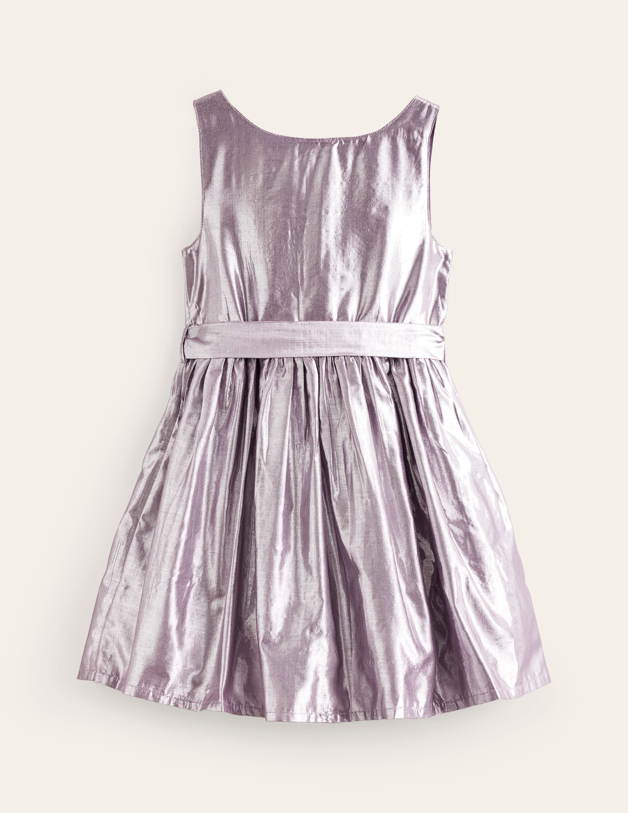 Metallic Spot Tulle Dress-Mountain Heather Silver - Image 1