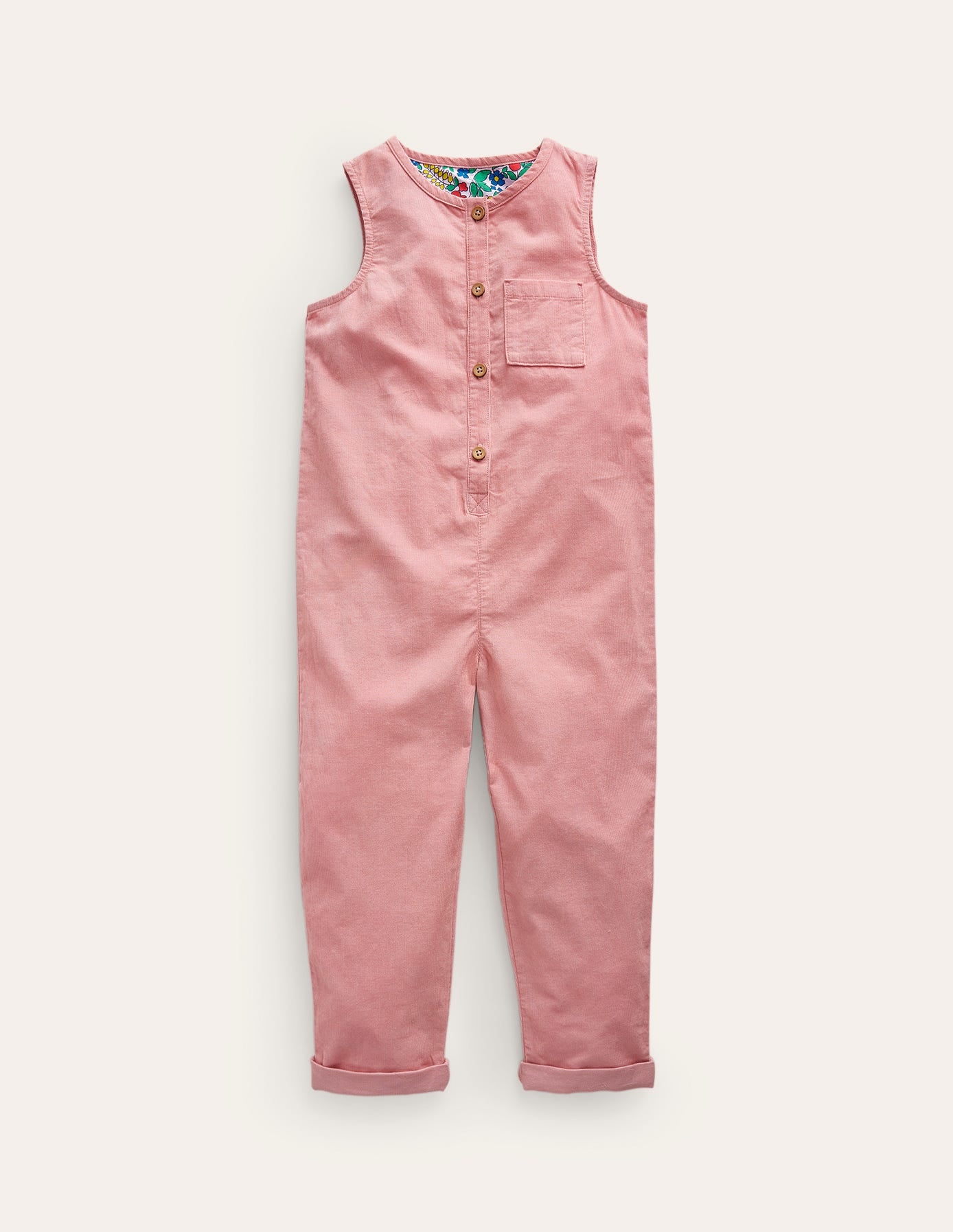 Cord Boilersuit-Almond Pink - Image 1