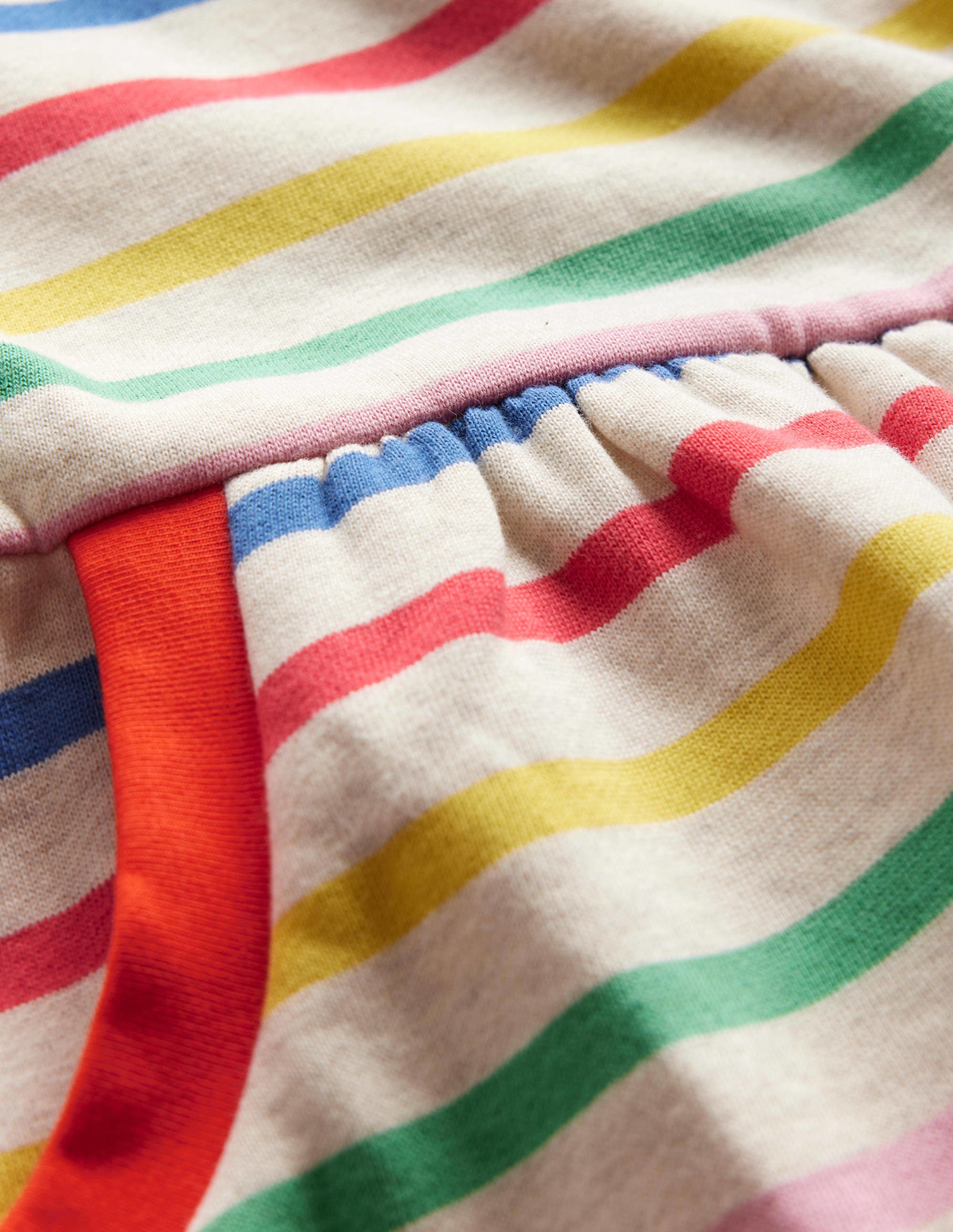 Cosy Printed Sweatshirt Dress-Multi Stripe - Image 3