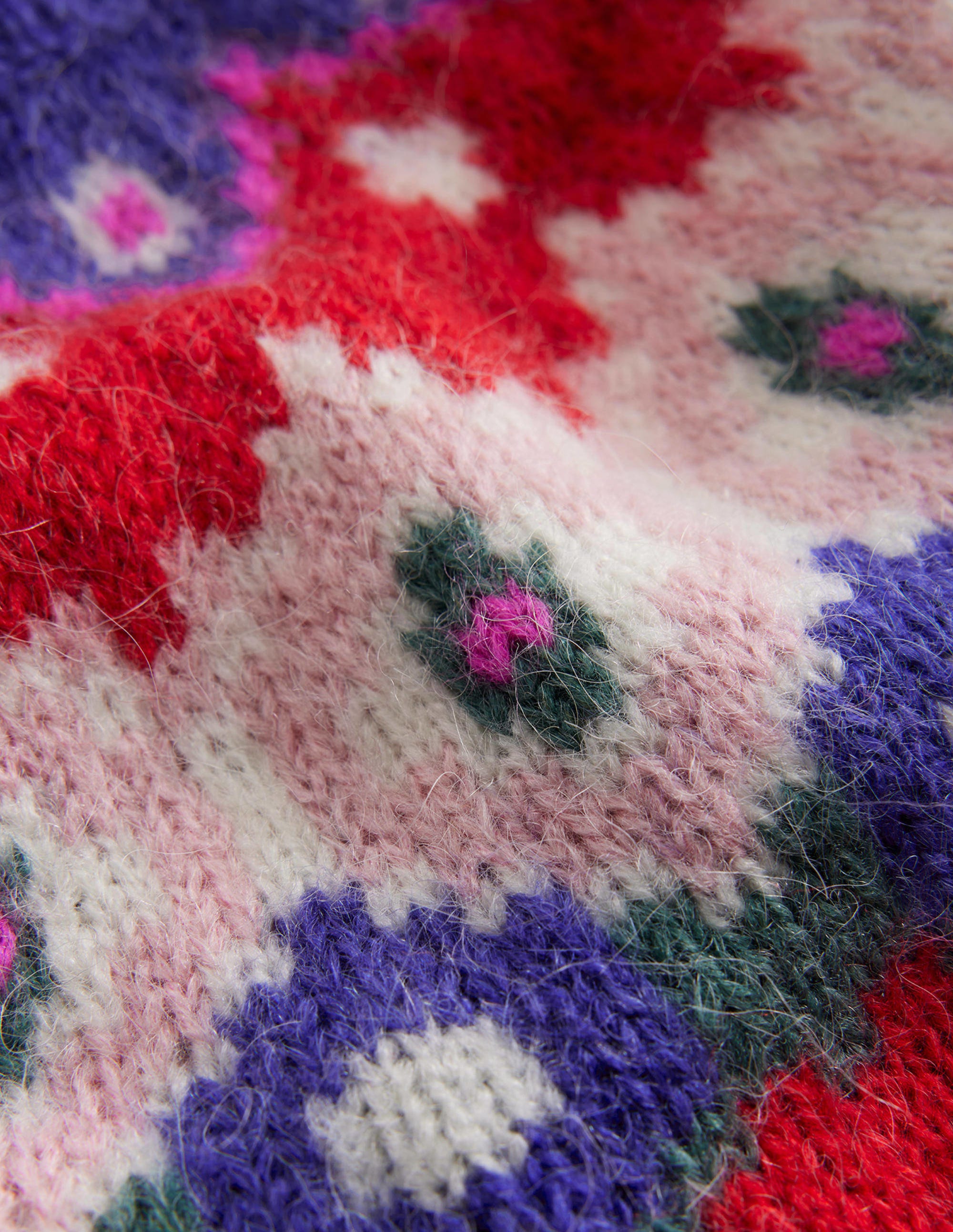 Cosy Fair Isle Jumper-Jam Red - Image 3
