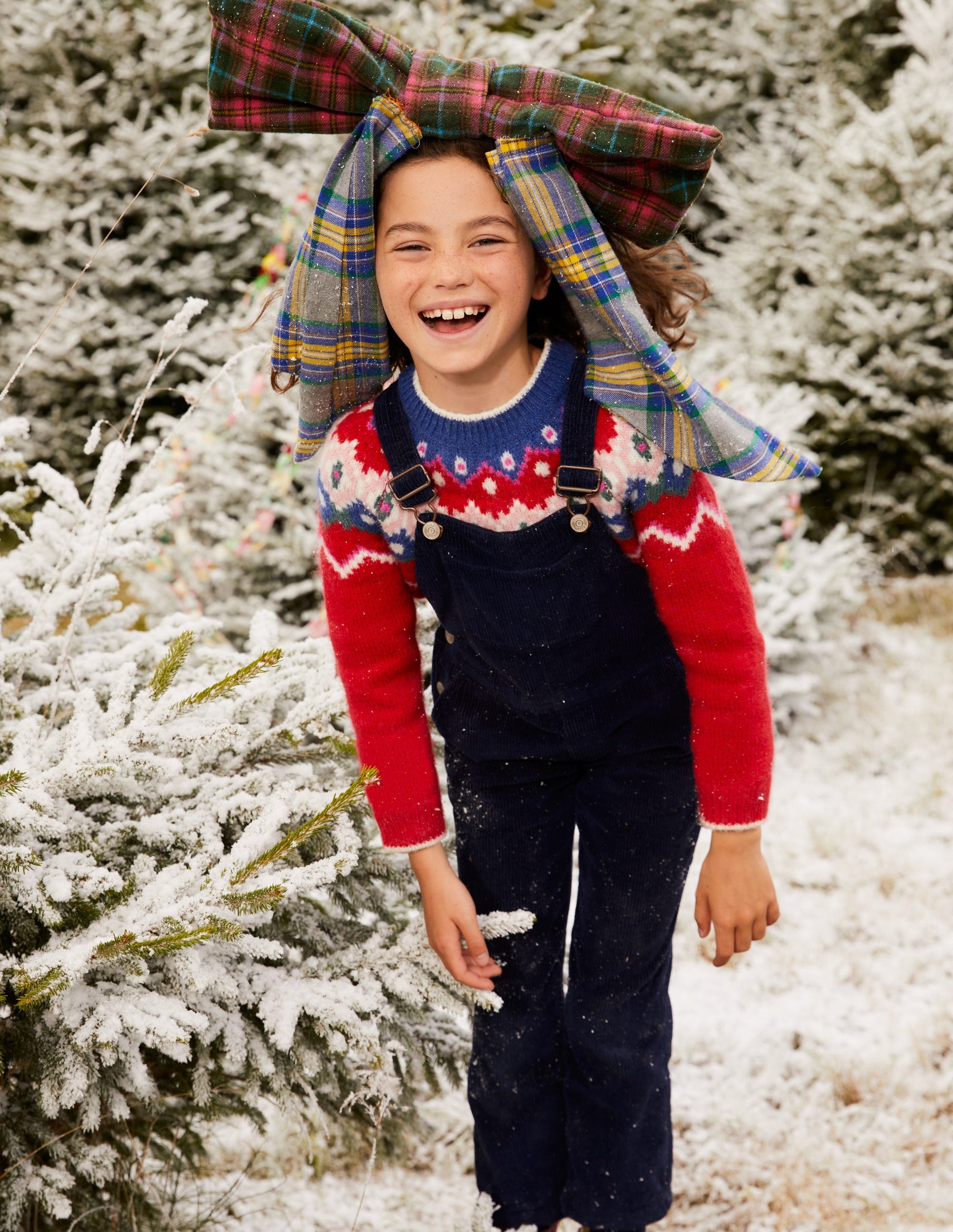 Cosy Fair Isle Jumper-Jam Red-4