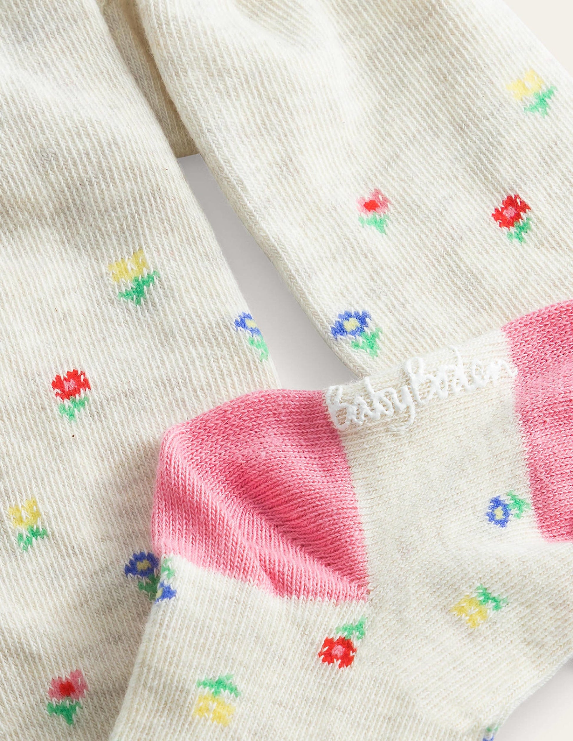 Everyday Tights-Ivory Floral-2