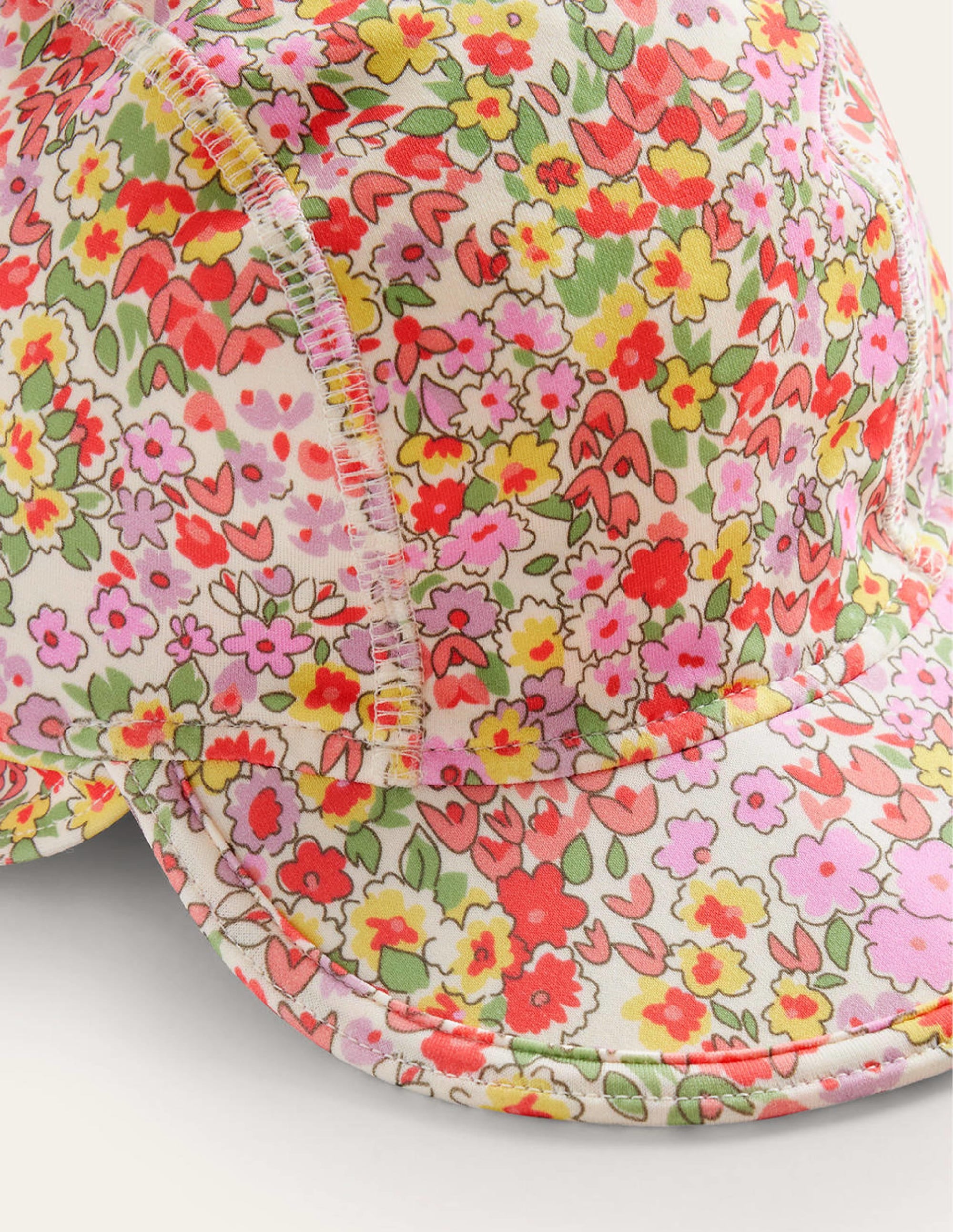 Printed Sun-Safe Swim Hat-Multi Spring Time Floral - Image 2