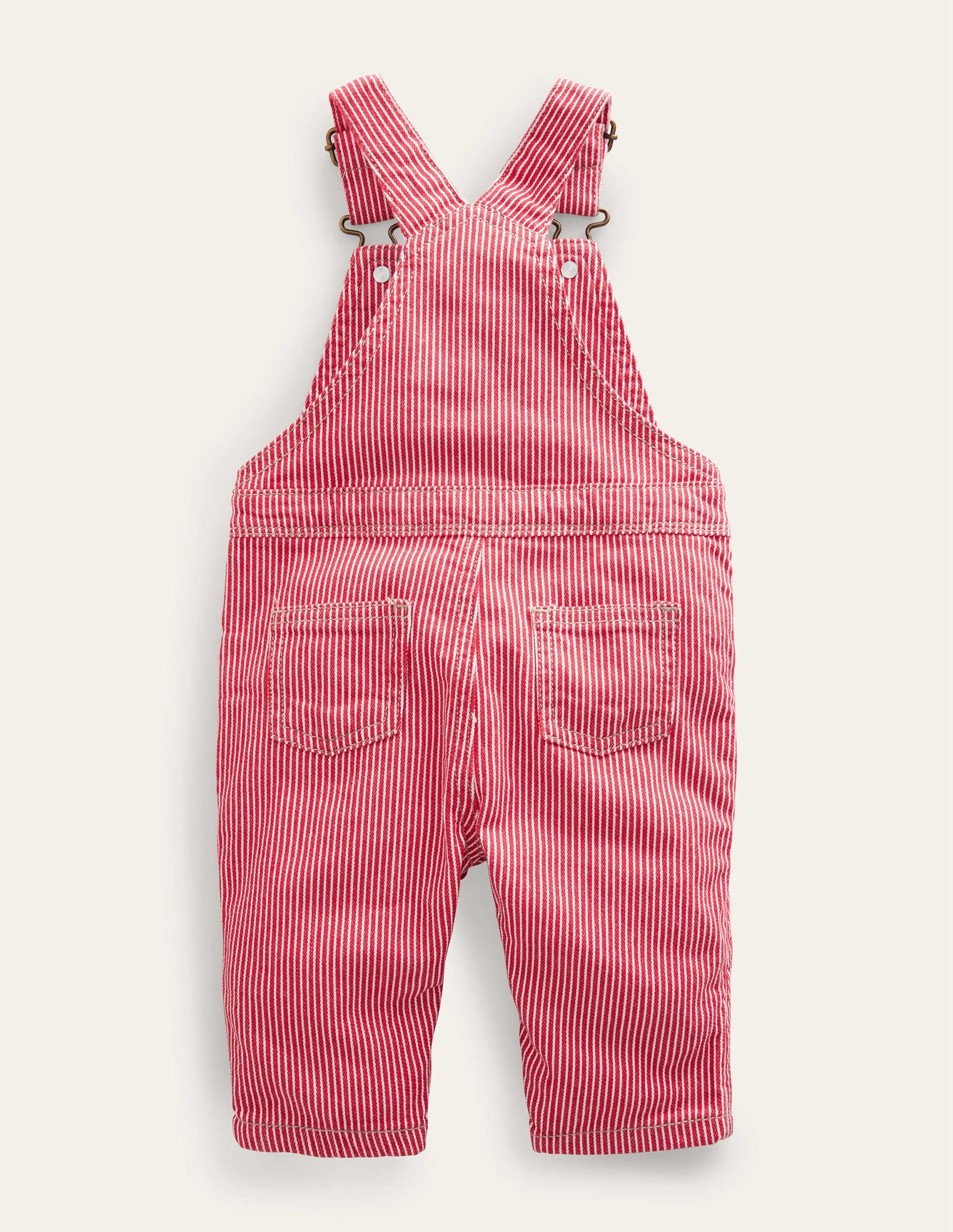 Patch Pocket Dungarees-Rockabilly Red Ticking - Image 2