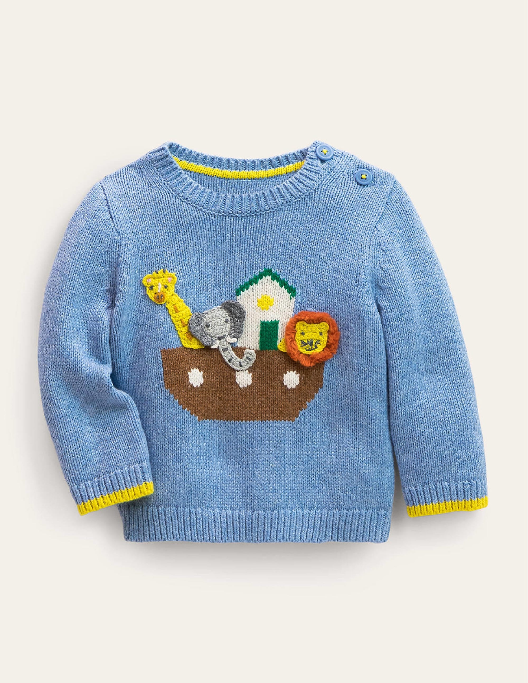 Fun Knitted Jumper-Brunnera Blue - Image 1