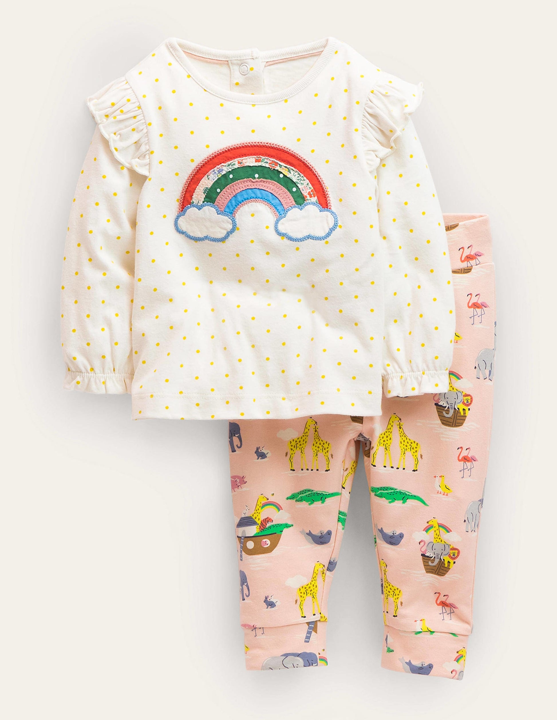 Jersey Play Set-Provence Dusty Pink Animals-1