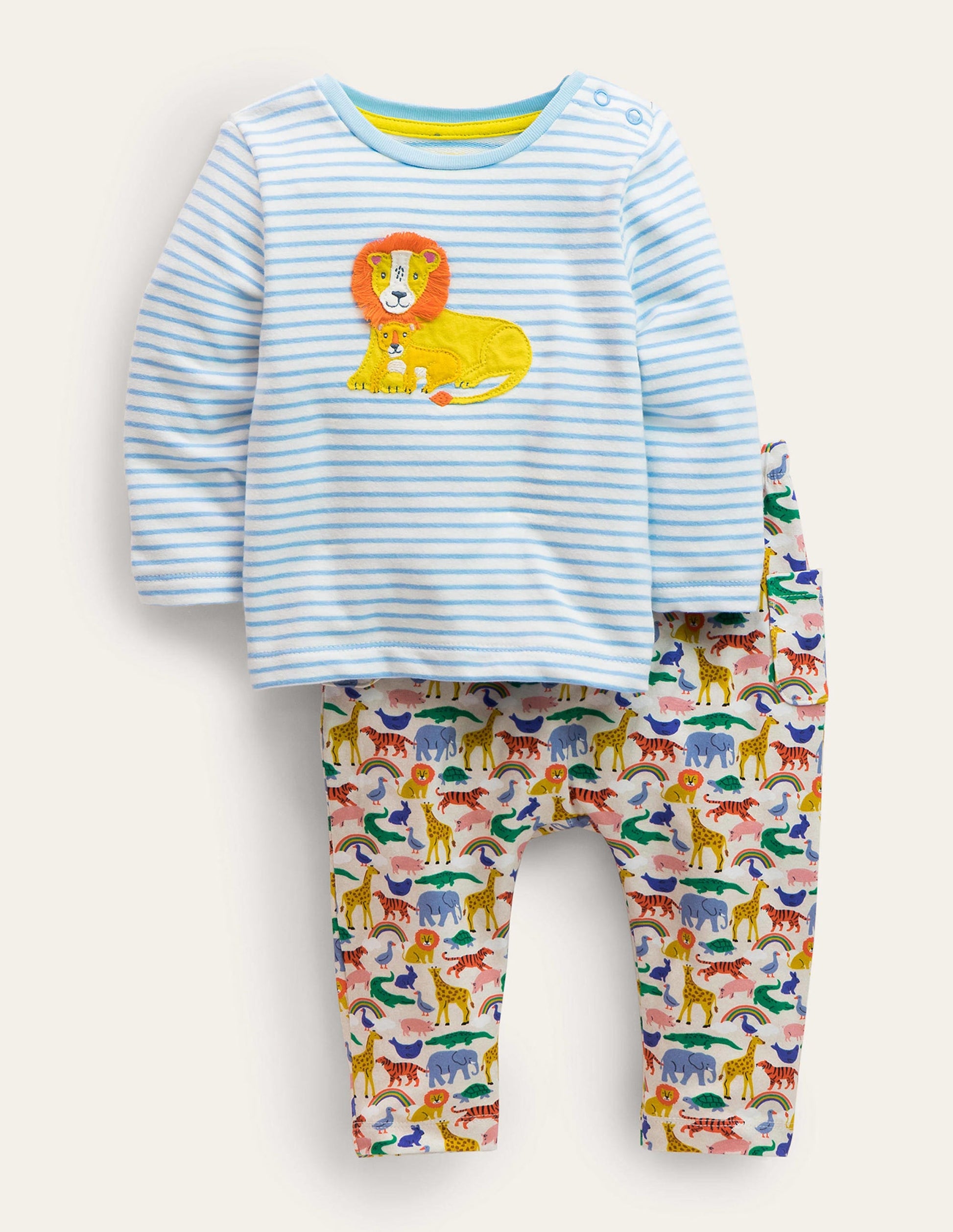 Jersey Logo Playset-Oatmeal Marl Micro Animals-1