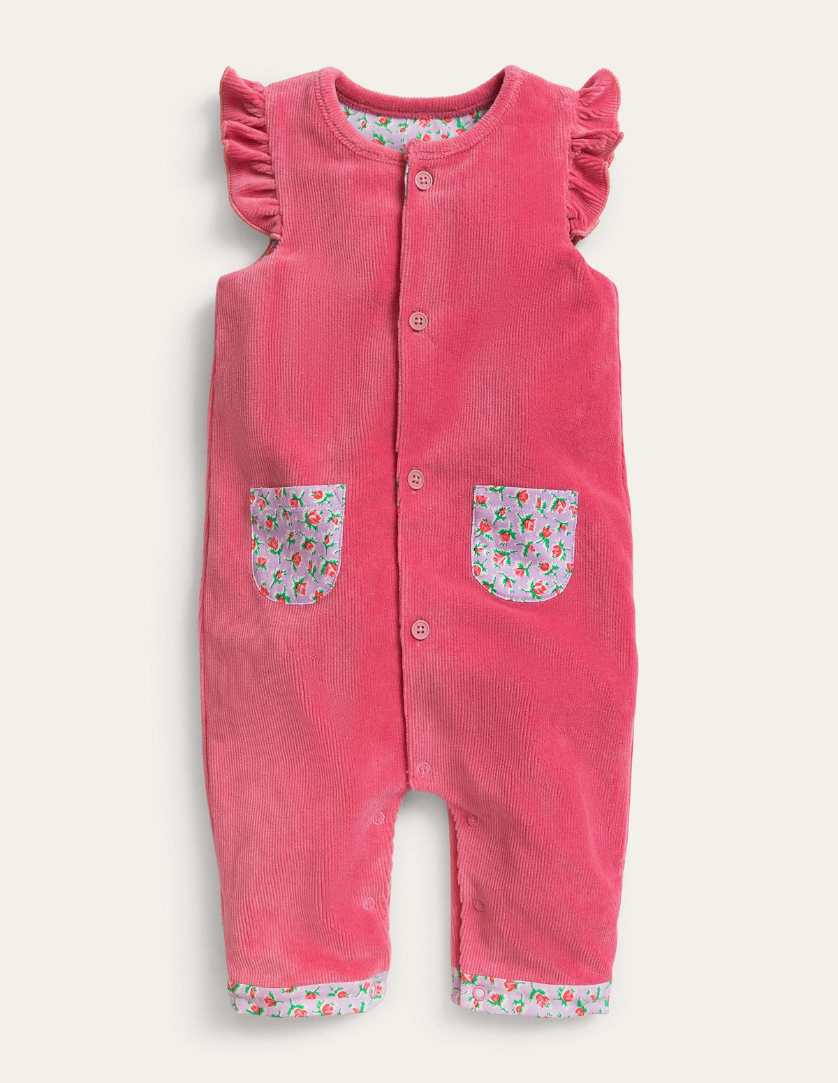 Jersey Cord Romper-Desert Rose-1