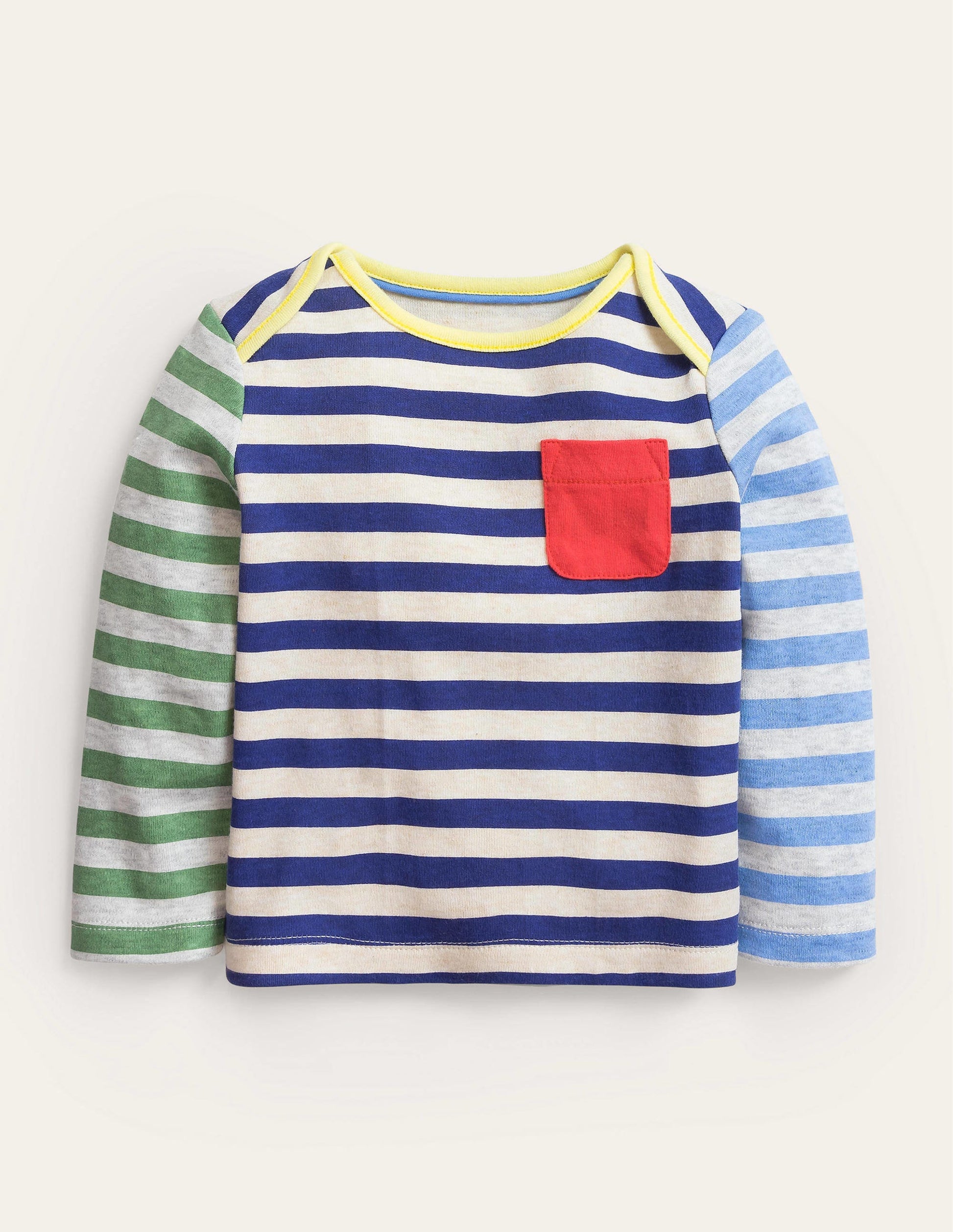 GOTS Stripe T-Shirt-Multi Hotchpotch-1