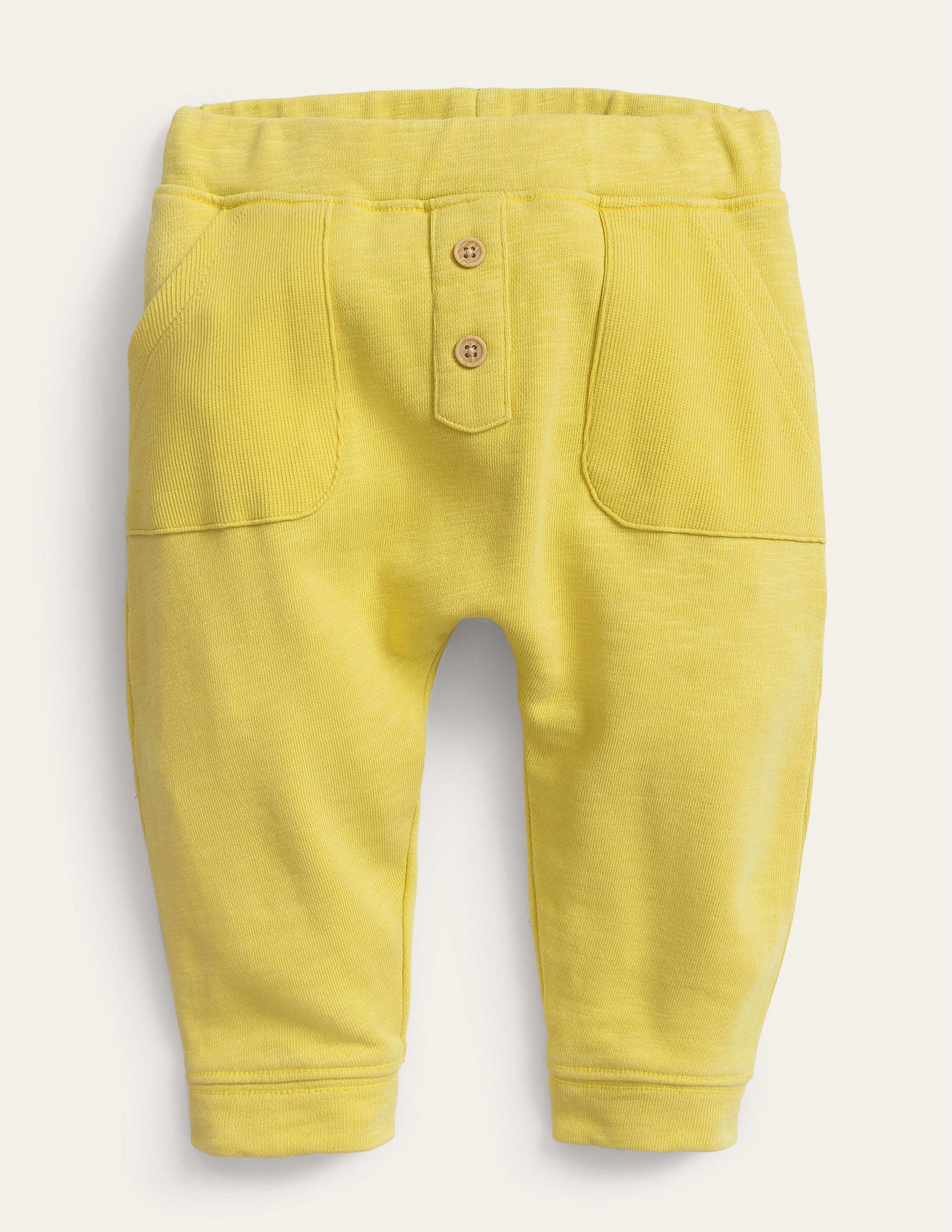 Garment Wash Bottoms-Buttercup Yellow-1