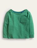 Garment Wash T-Shirt-Deep Grass Green