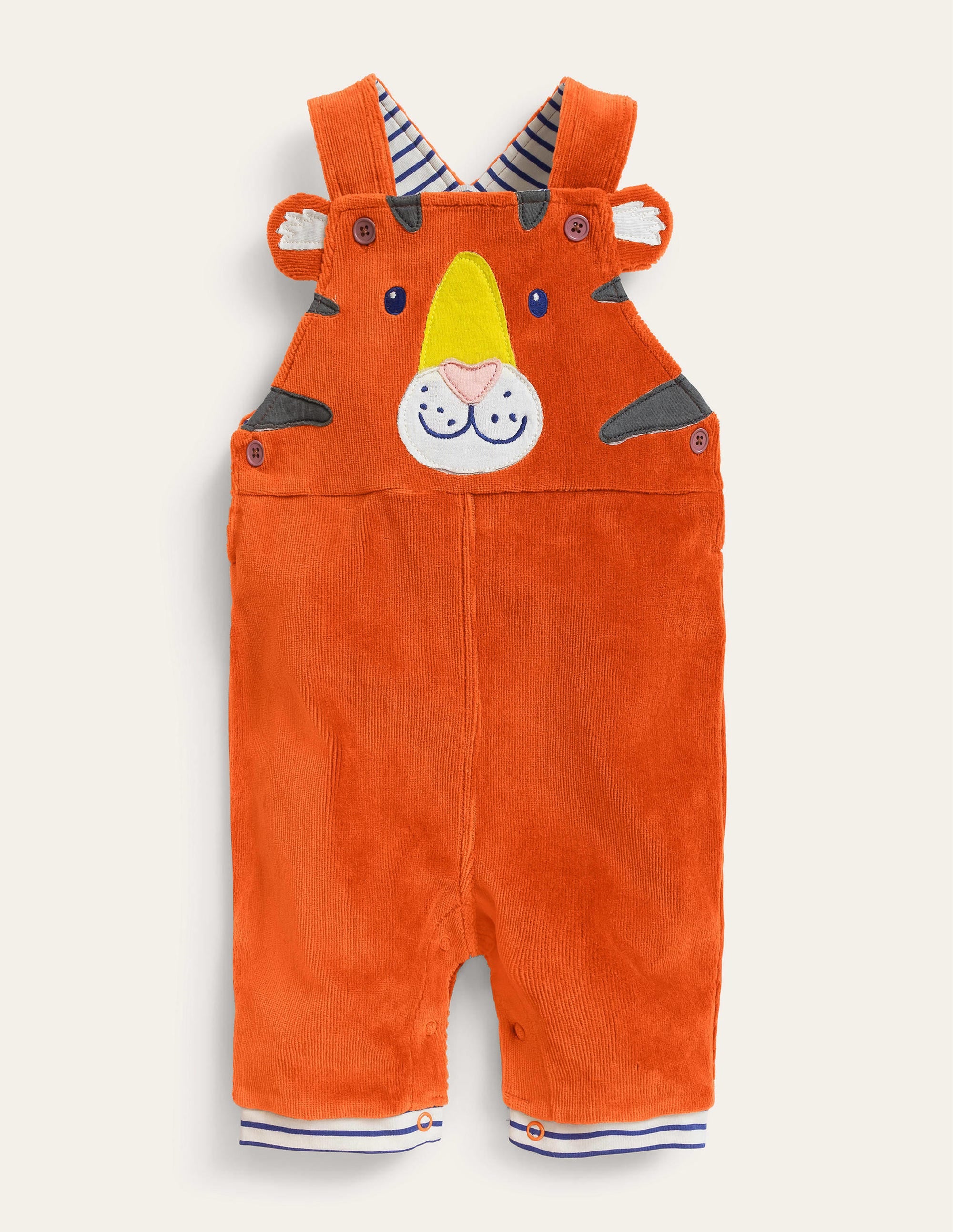 Appliqué Dungarees-Autumn Maple Tiger - Image 1