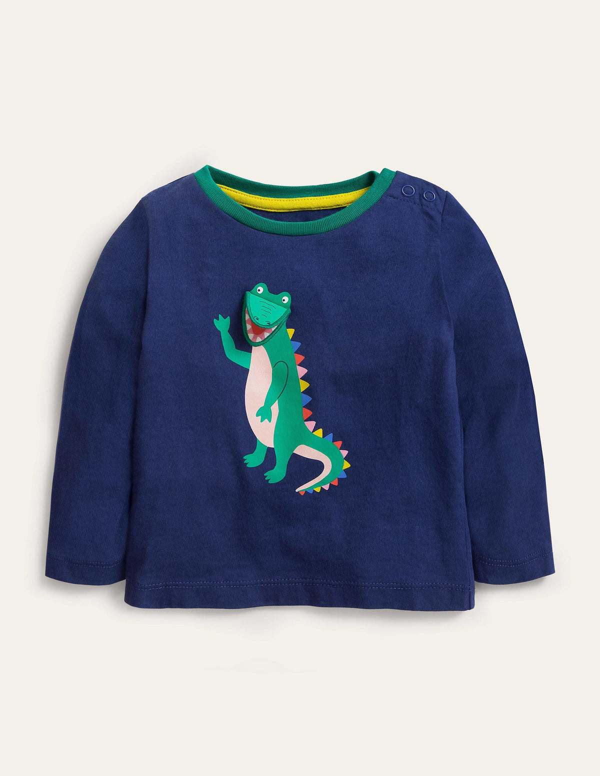 Lift-the-flap T-shirt-Starboard Blue Crocodile - Image 1