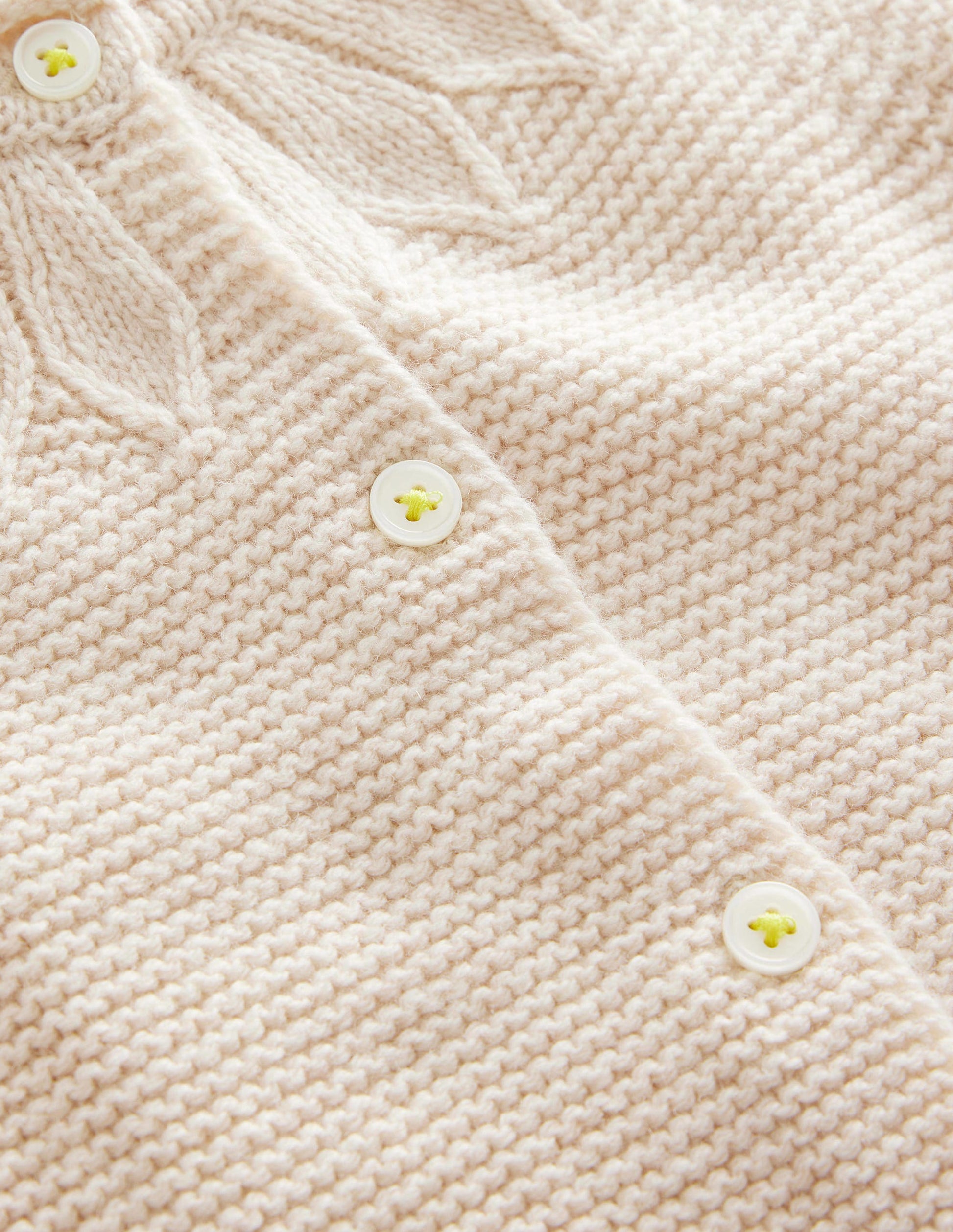 Pointelle Yoke Cardigan-Ivory-3