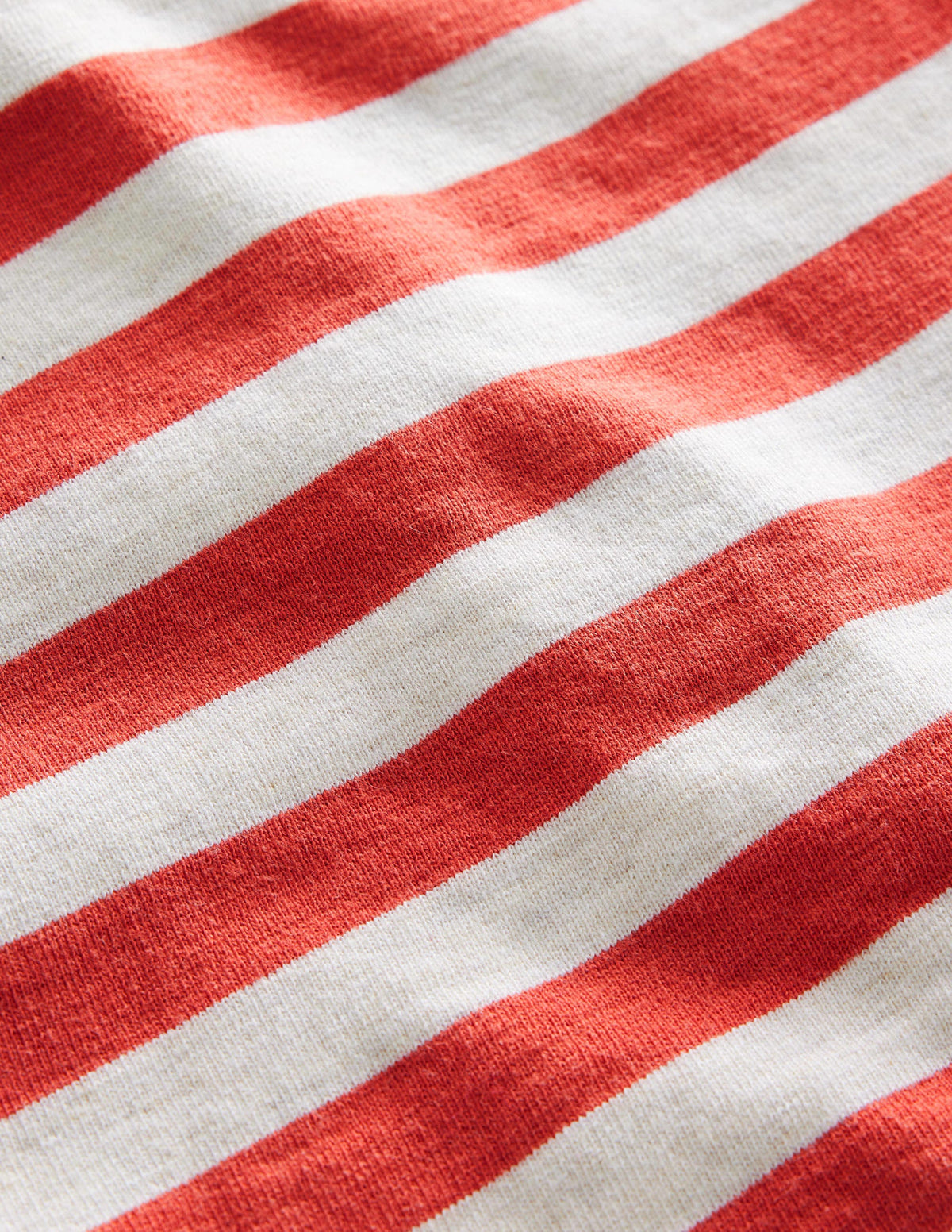 Stripy Sweatshirt-Oatmeal/Red - Image 3