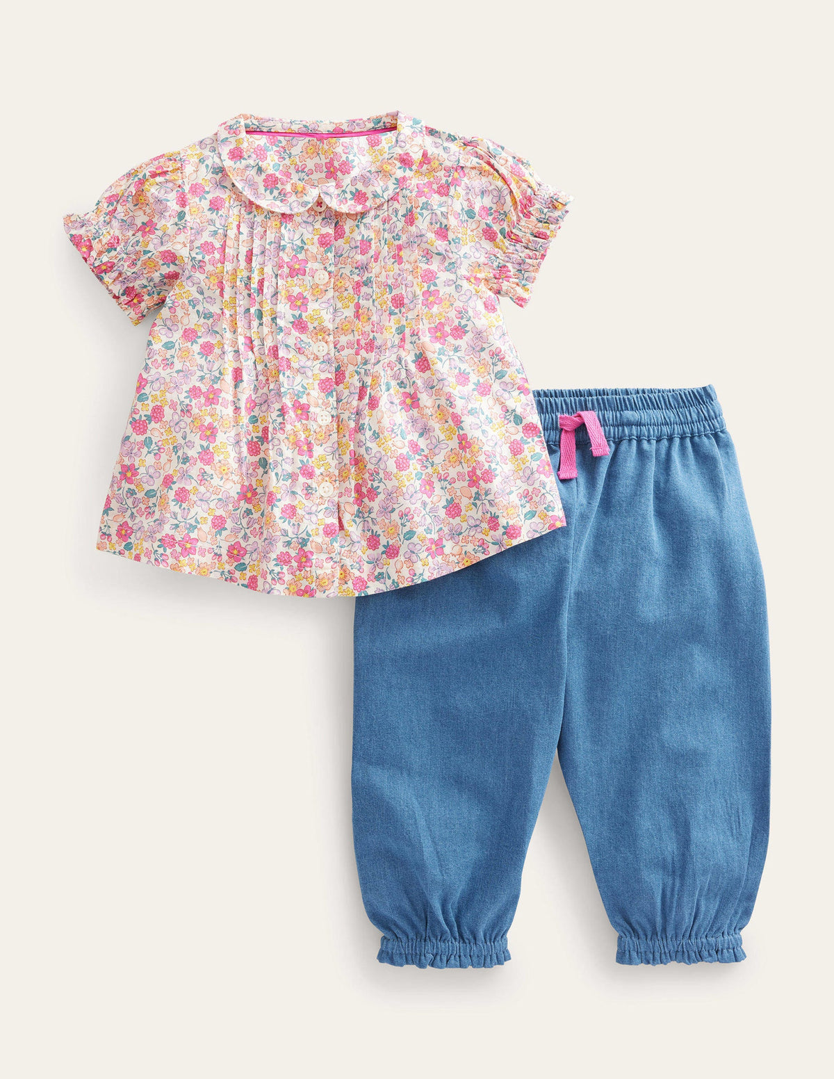 Nostalgic Woven Playset-Berry Pink Butterfly - Image 1