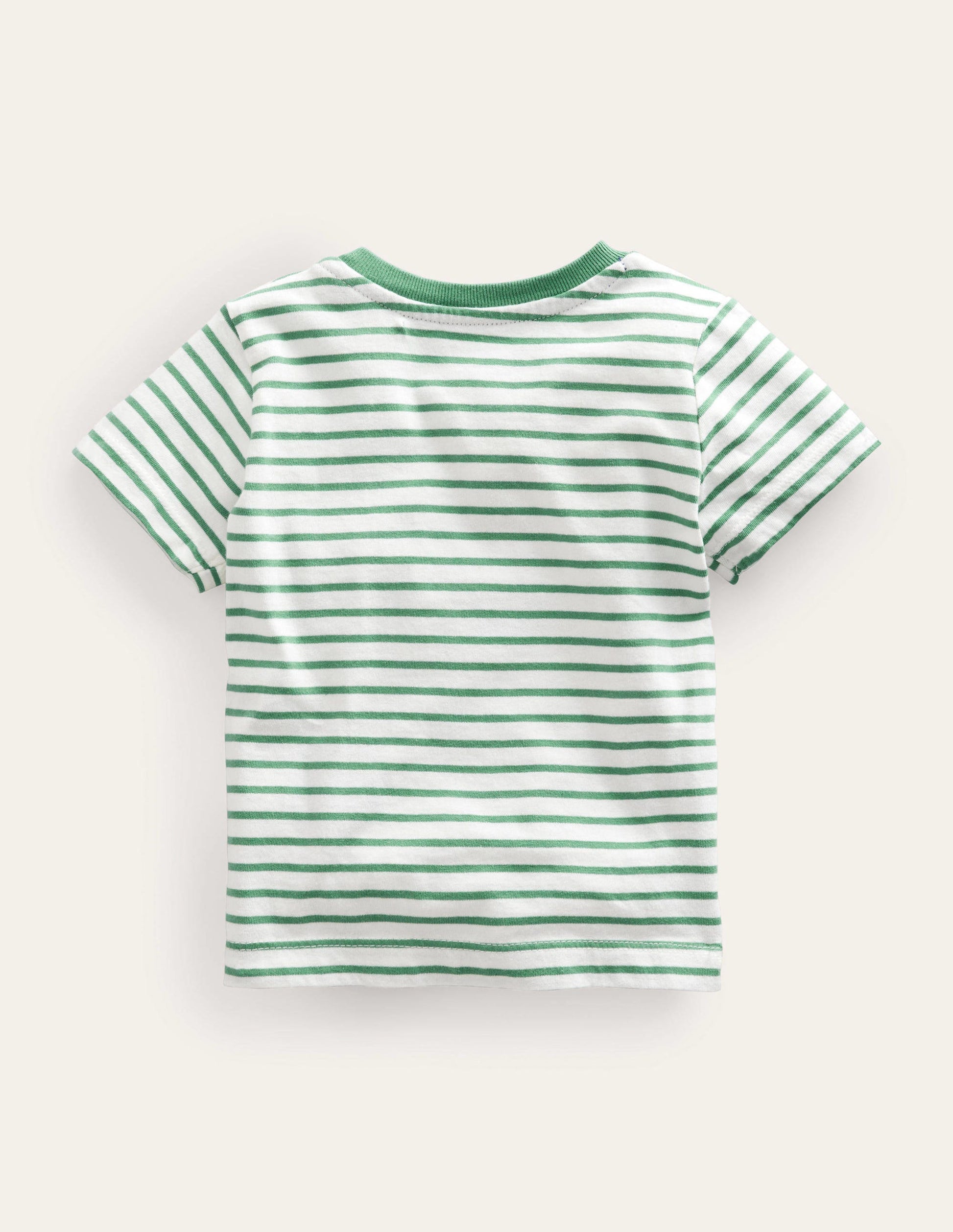 Embroidered Graphic T-shirt-Ivory/Csarite Green Bee-2