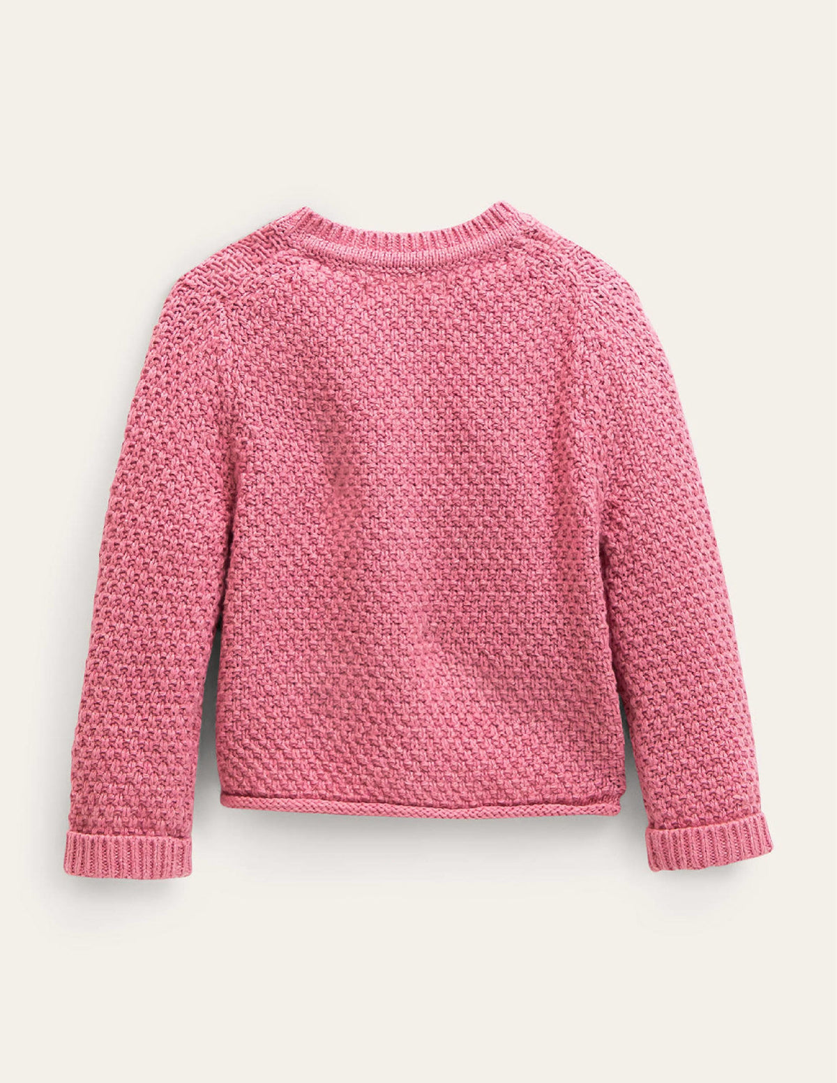 Chunky Textured Cardigan-Almond Blossom Marl-2