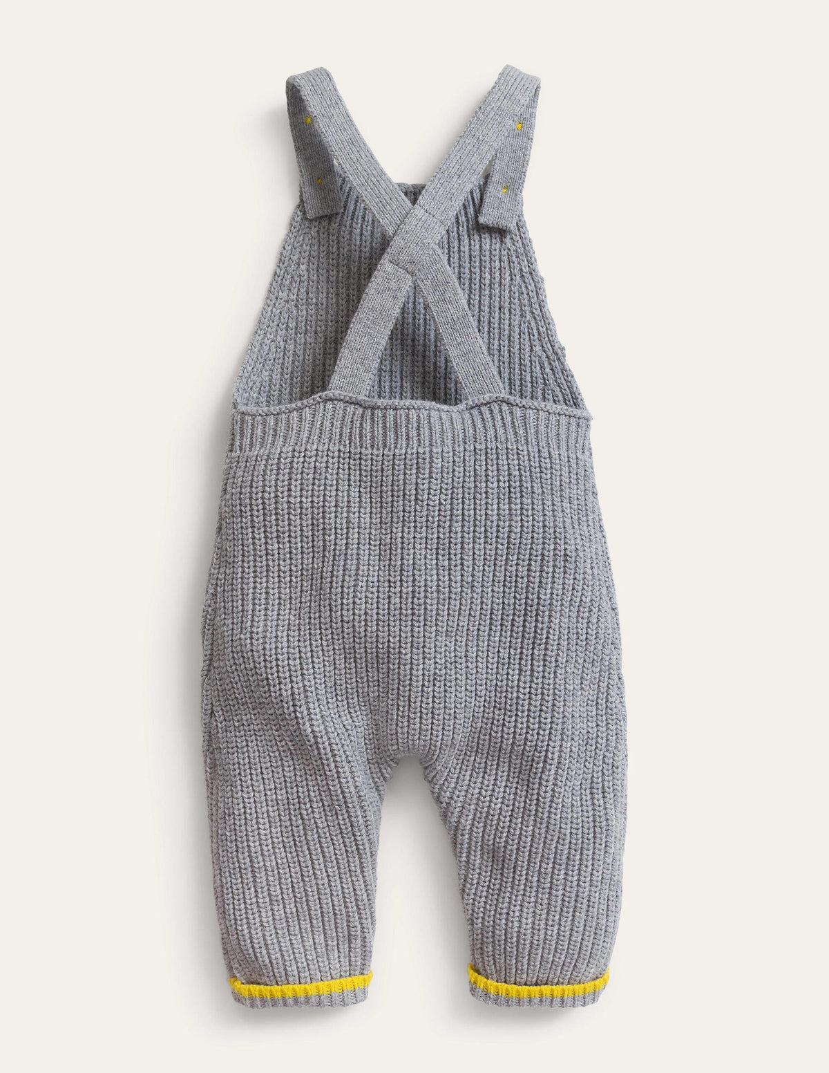 Knitted Dungarees-Grey Marl - Image 2