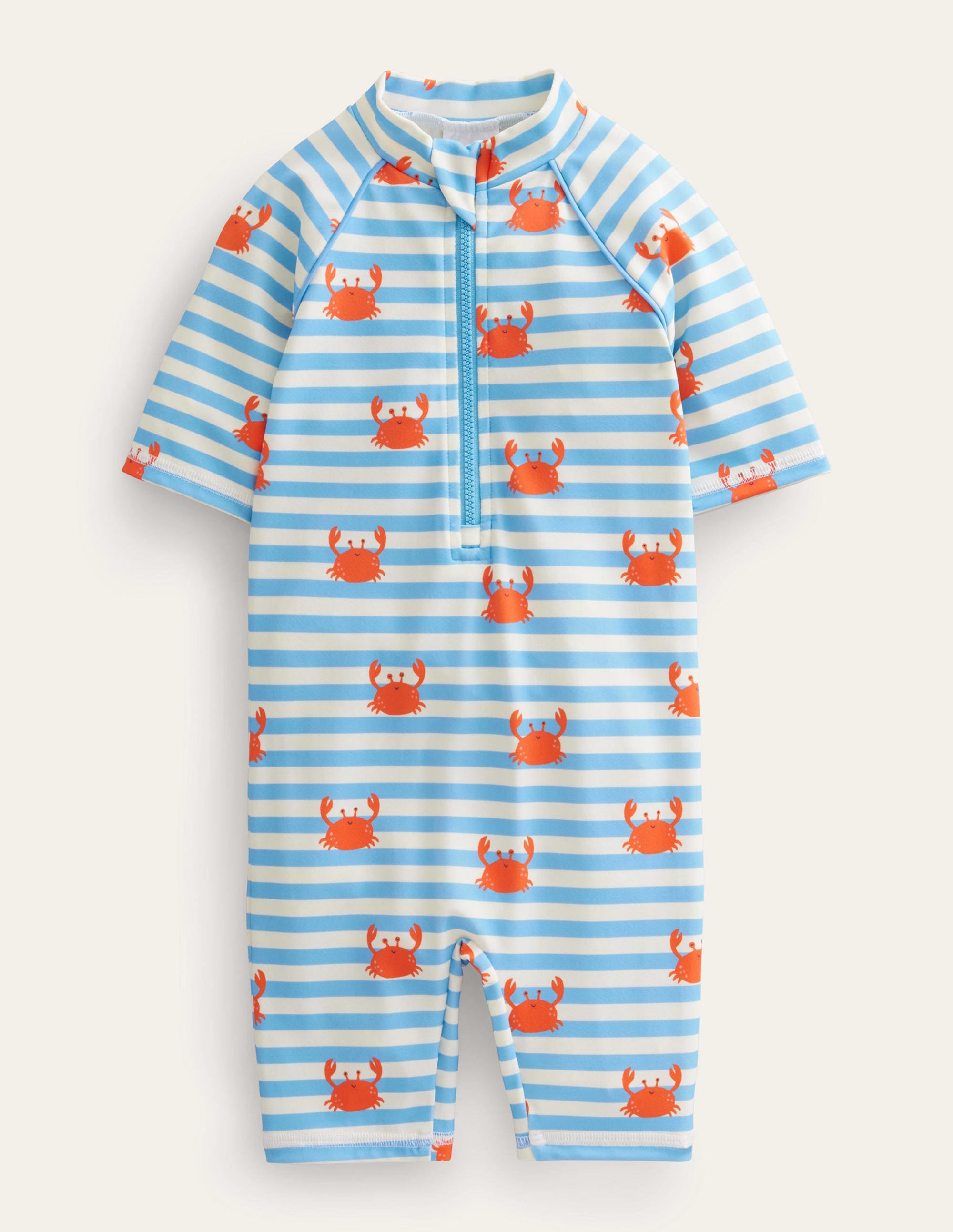 Printed Surf Suit-Bonnie Blue Crab Stripe - Image 1
