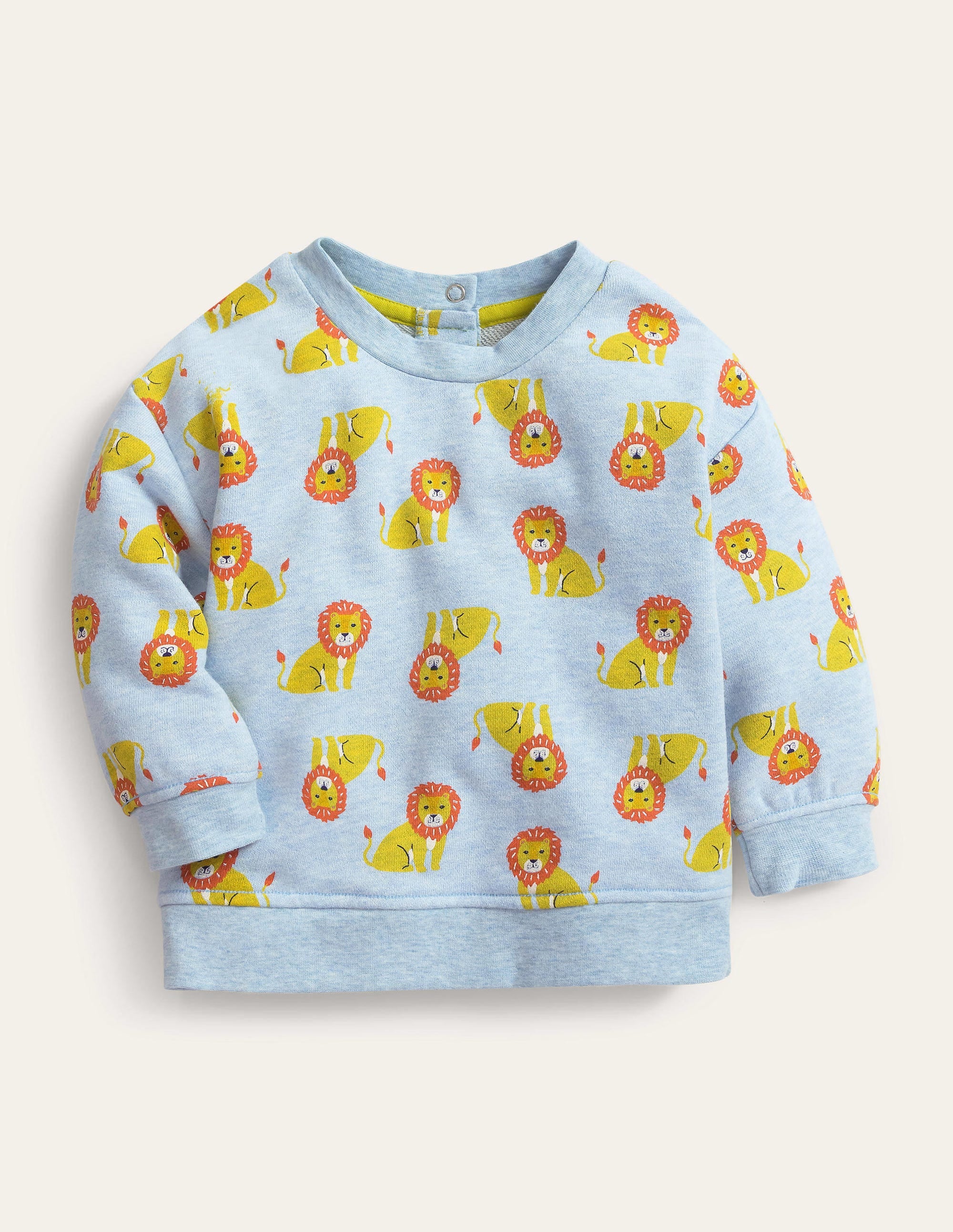Relaxed Sweatshirt-Pebble Blue Lions - Image 1