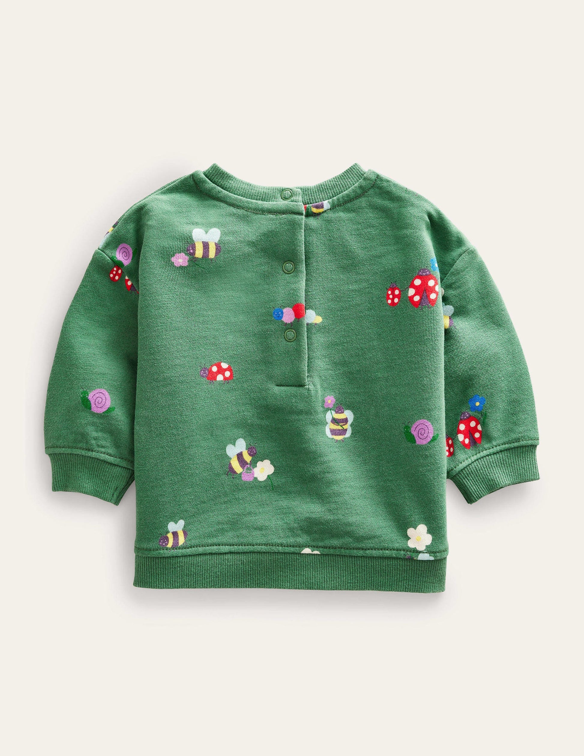 Relaxed Sweatshirt-Deep Grass Green Bugs-2