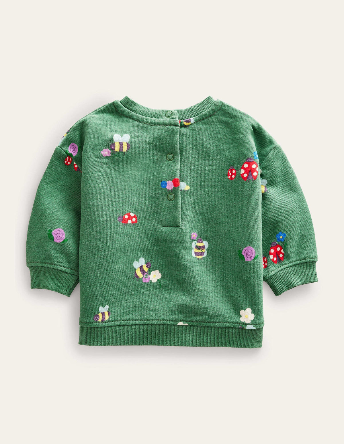 Relaxed Sweatshirt-Deep Grass Green Bugs - Image 2