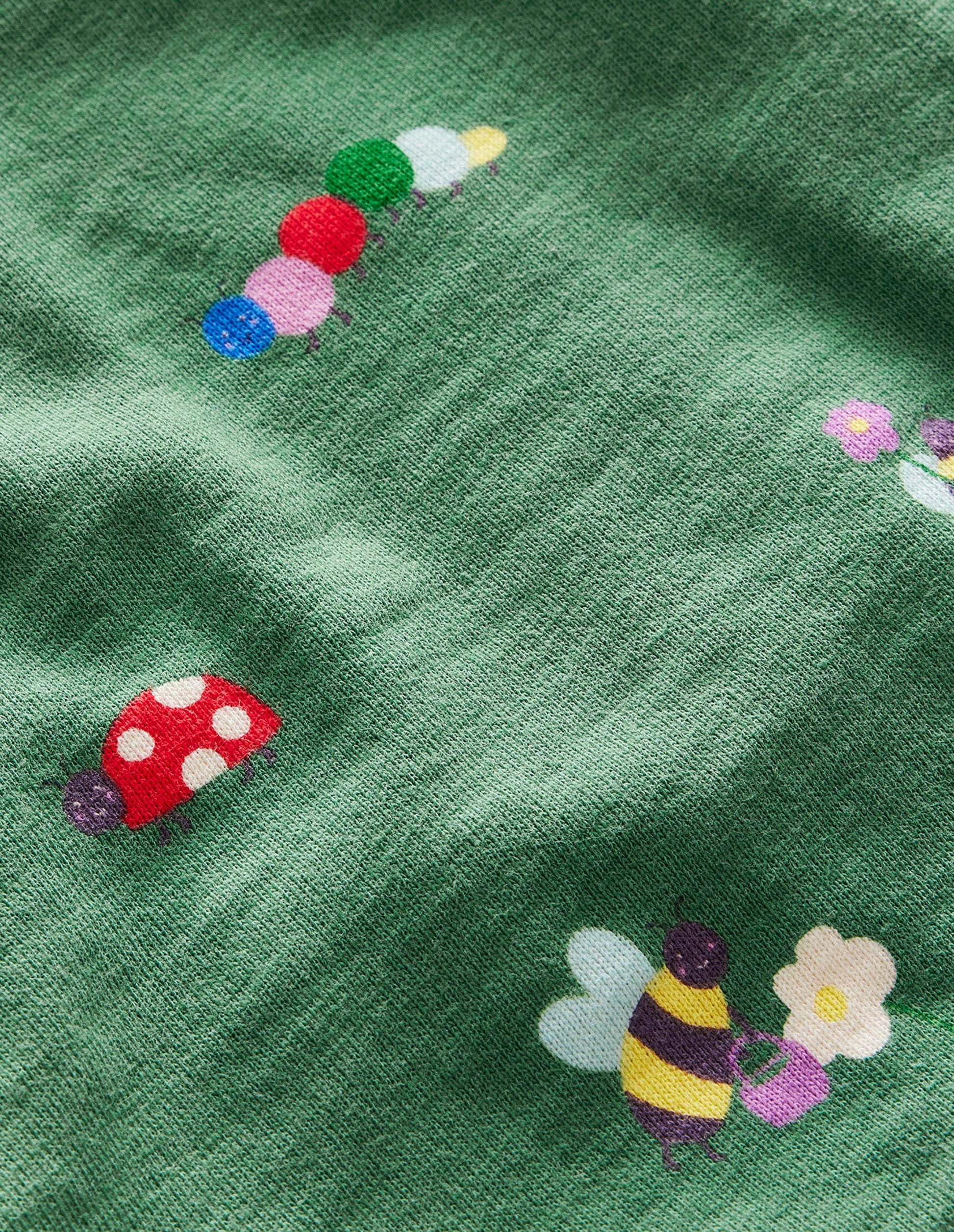 Relaxed Sweatshirt-Deep Grass Green Bugs-3