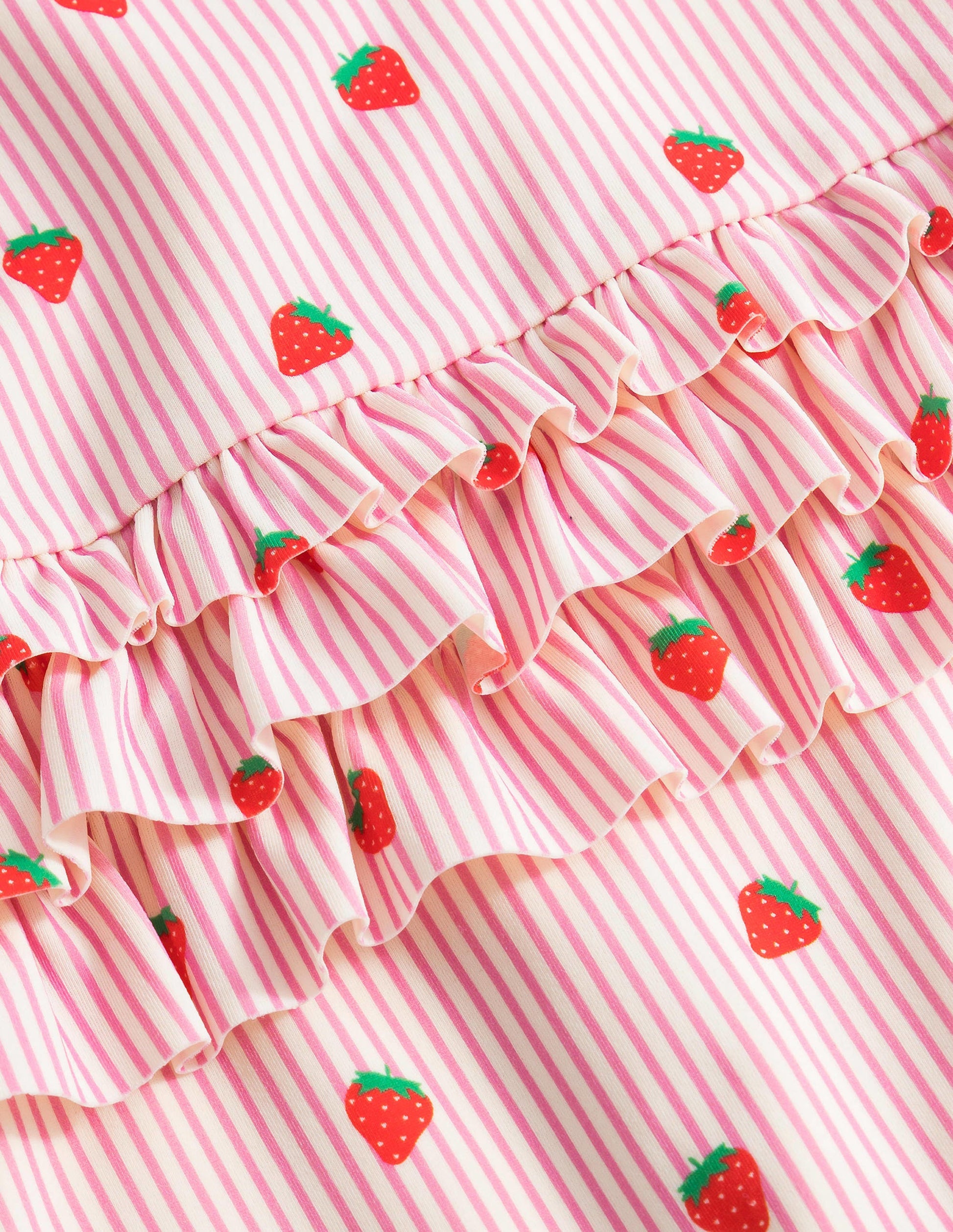 Frilly Sun-Safe Surfsuit-Pink Ivory Stripe-3